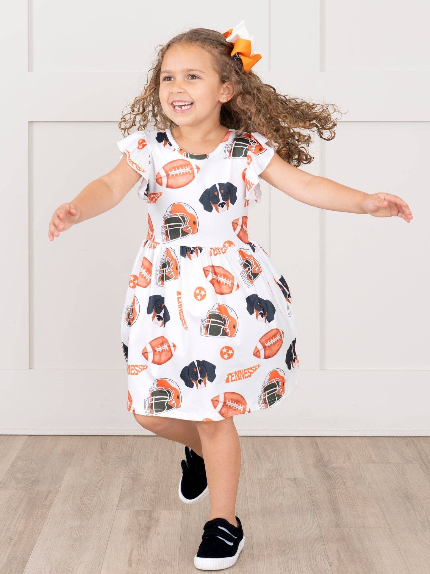 Marie Nicole Clothing - Go Team Flutter Swing Dress - Tennessee