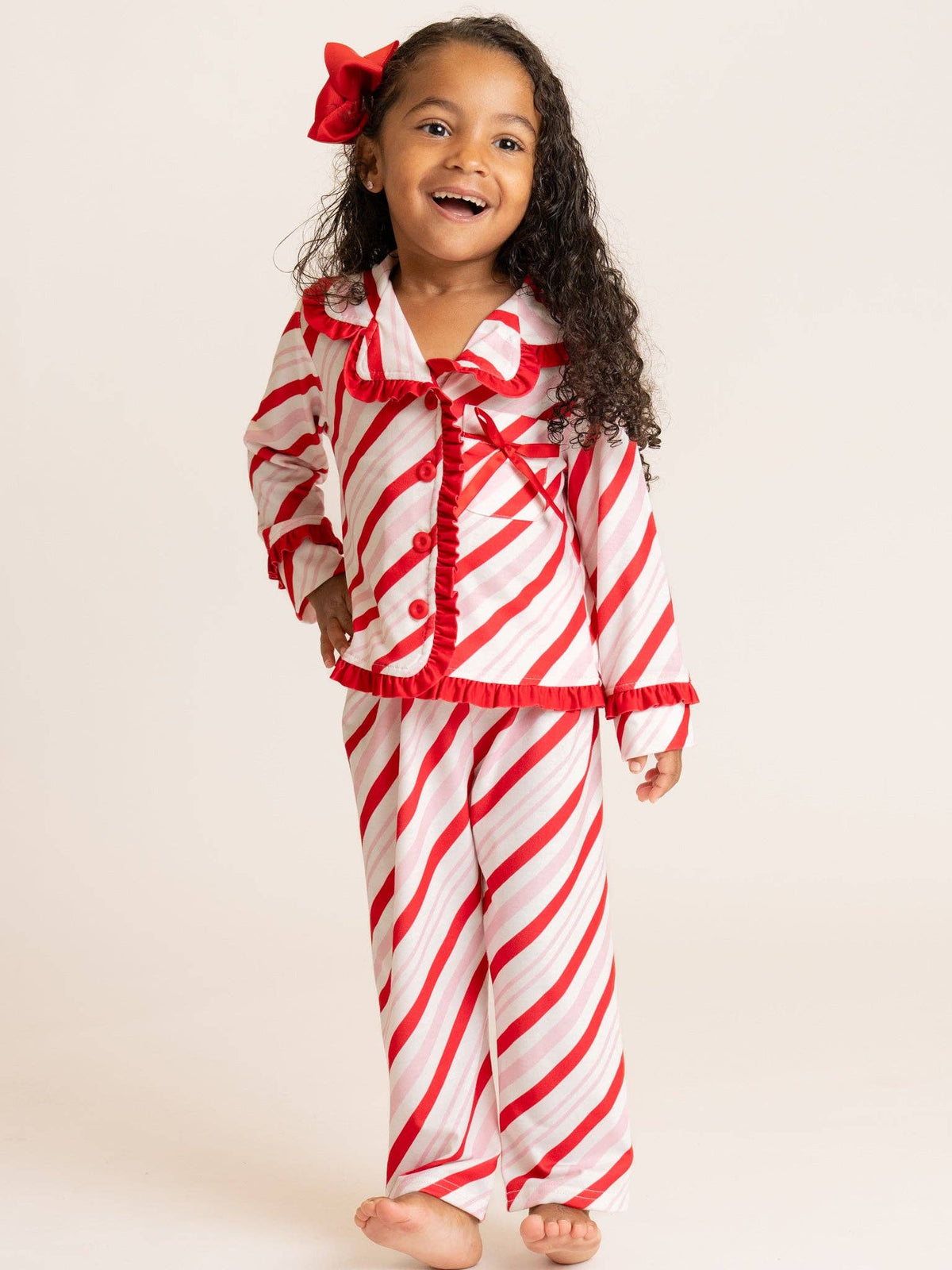 Marie Nicole Clothing - Peppermint Stripe Pajamas