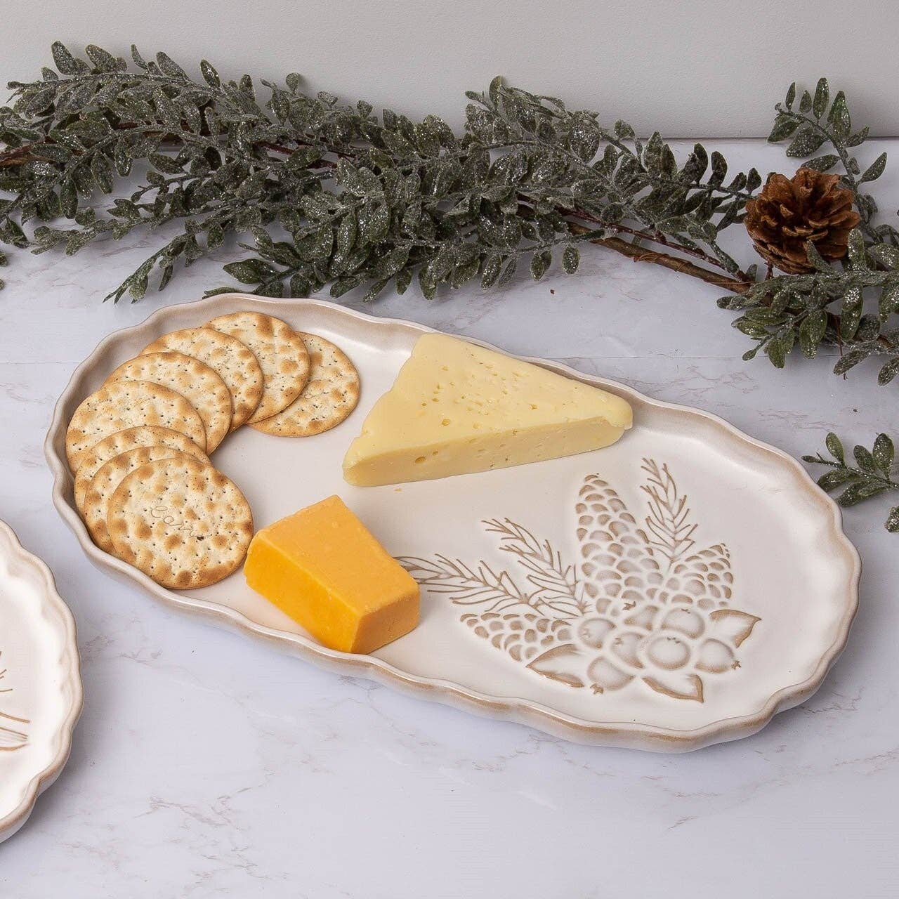 Serving plate, winter woodland by Audrey’s home & gift