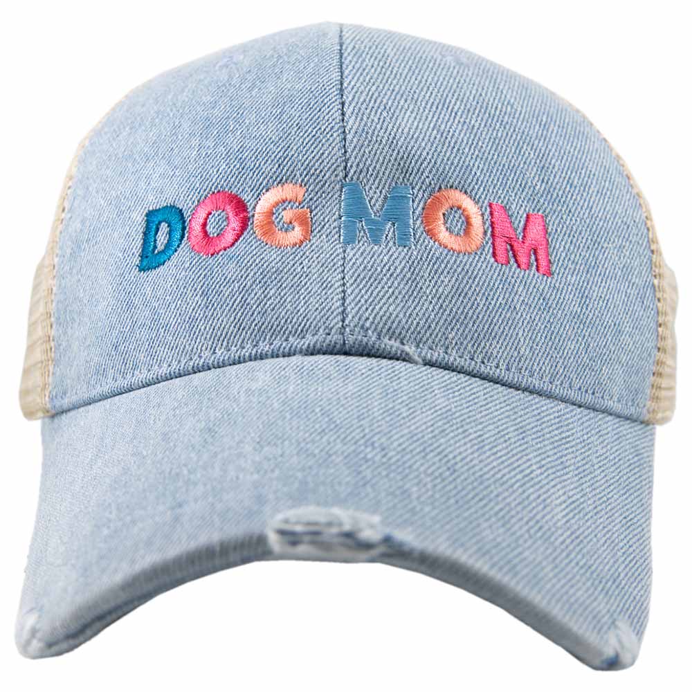 Katydid - Dog Mom (Multicolored) Trucker Denim Hat