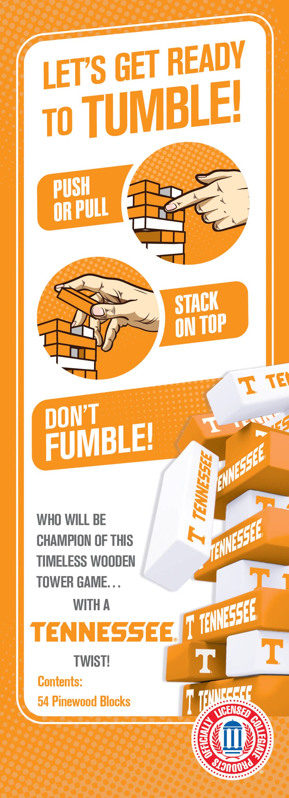 Masterpieces Puzzles - Tennessee Volunteers Tumble Tower
