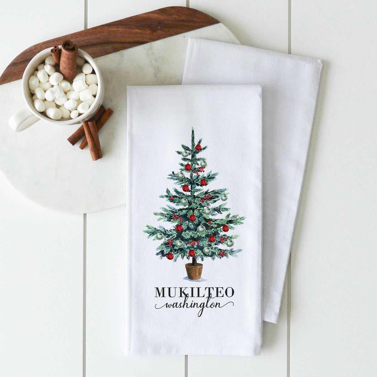 Porter Lane Home - Christmas Tree Custom Tea Towel