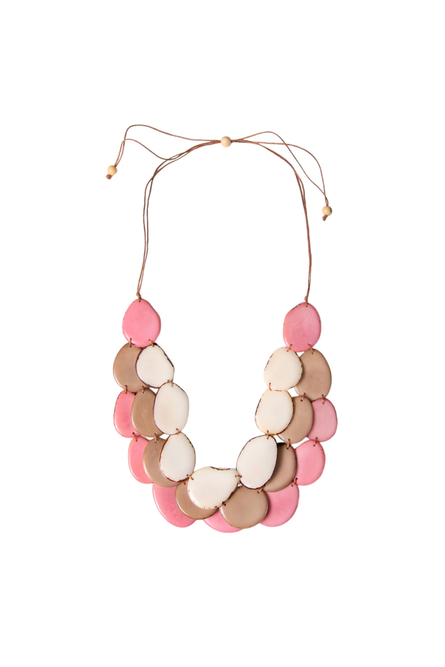 Organic Tagua Jewelry - Amigas Necklace