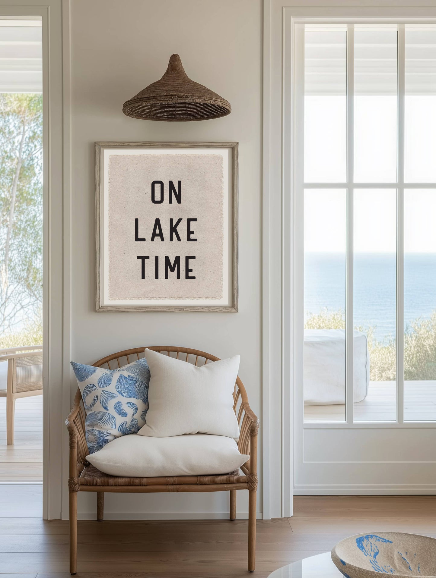 Perfect Day Print Co - On Lake Time Canvas Poster, Hanging Wall Tarp Art