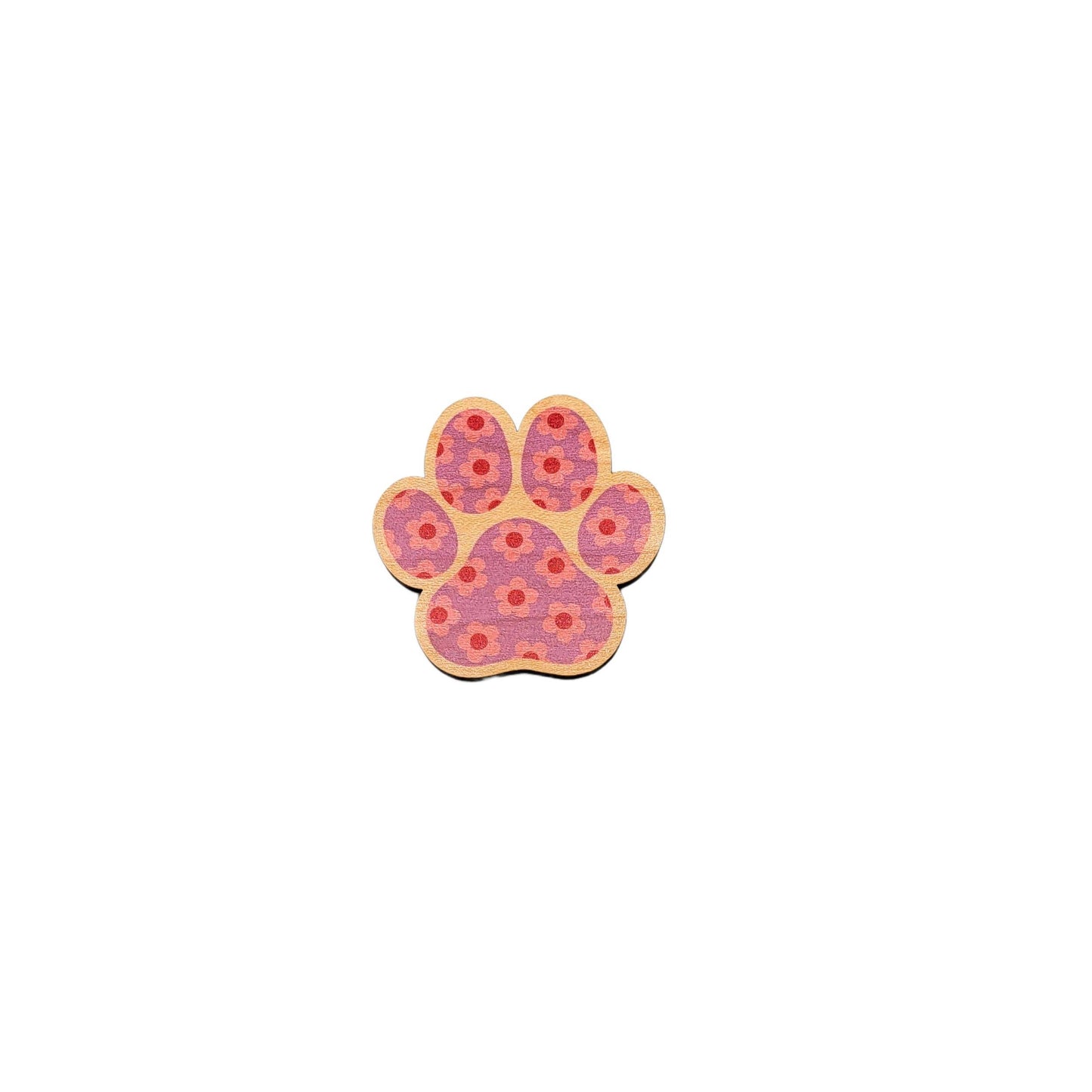 Driftless Studios - Summer Flowers Dog Paw Print Magnet Set - Home Decor
