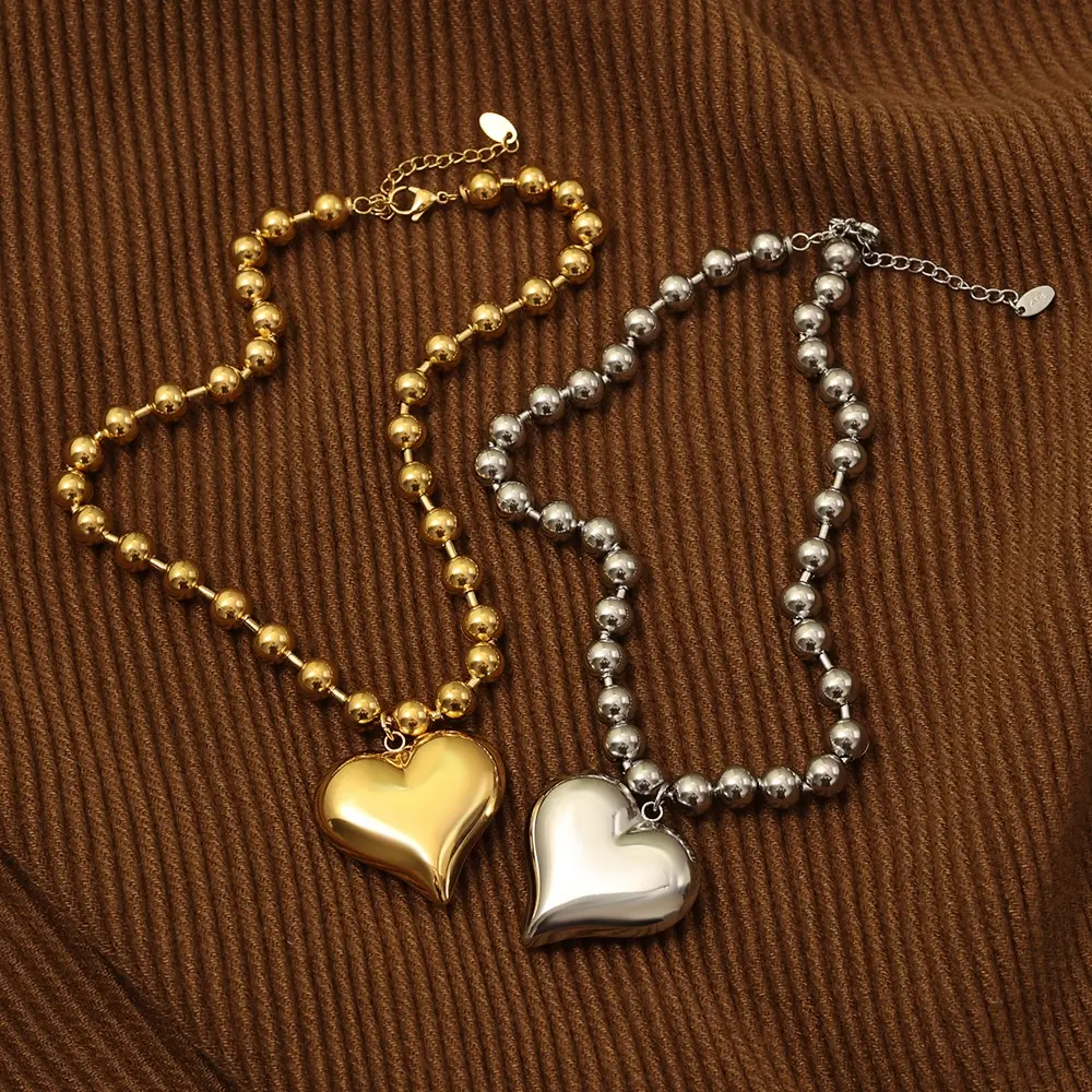 Deep South Originals, LLC - Beaded Heart Necklace ~ Deep South Originals