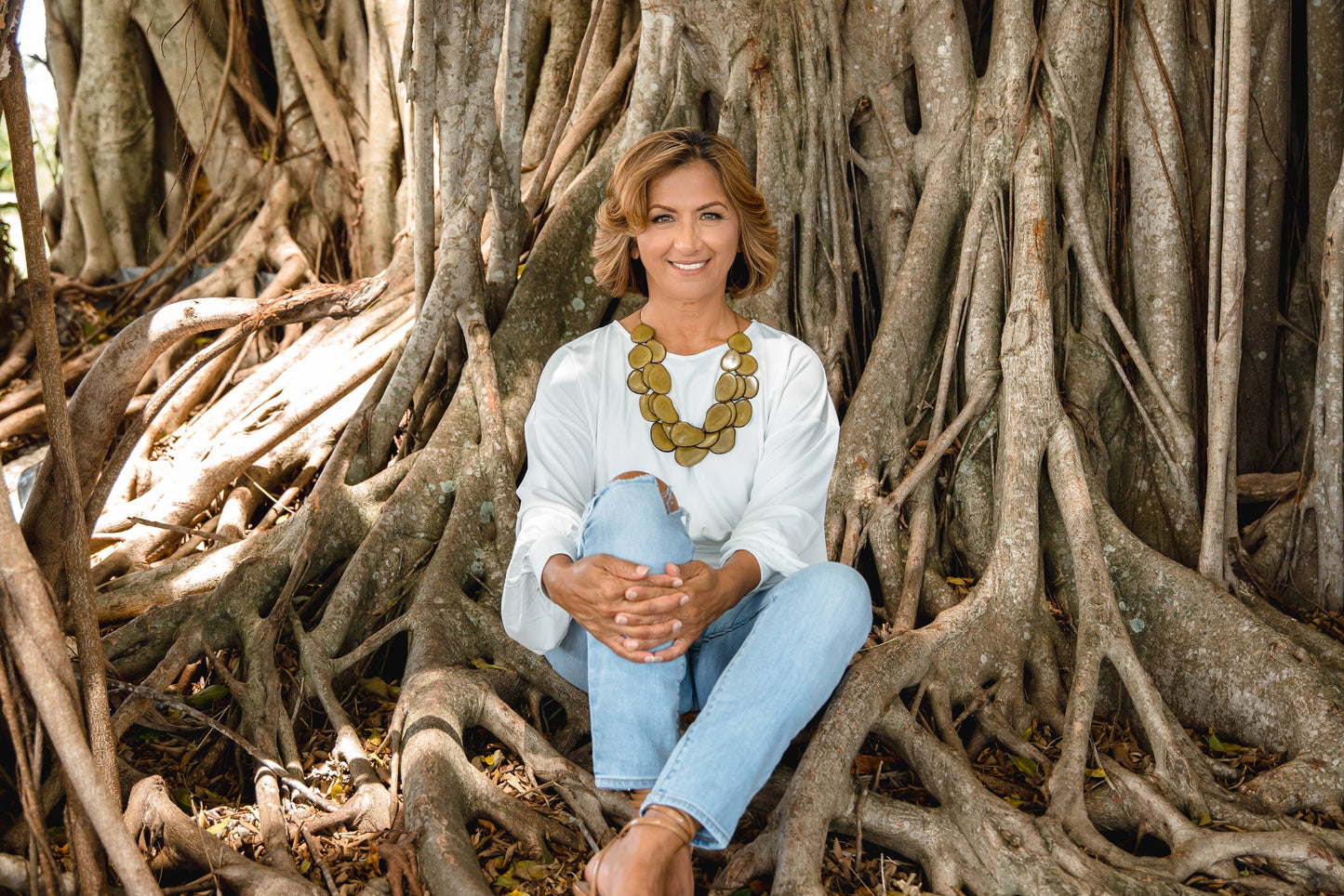 Organic Tagua Jewelry - Amigas Necklace