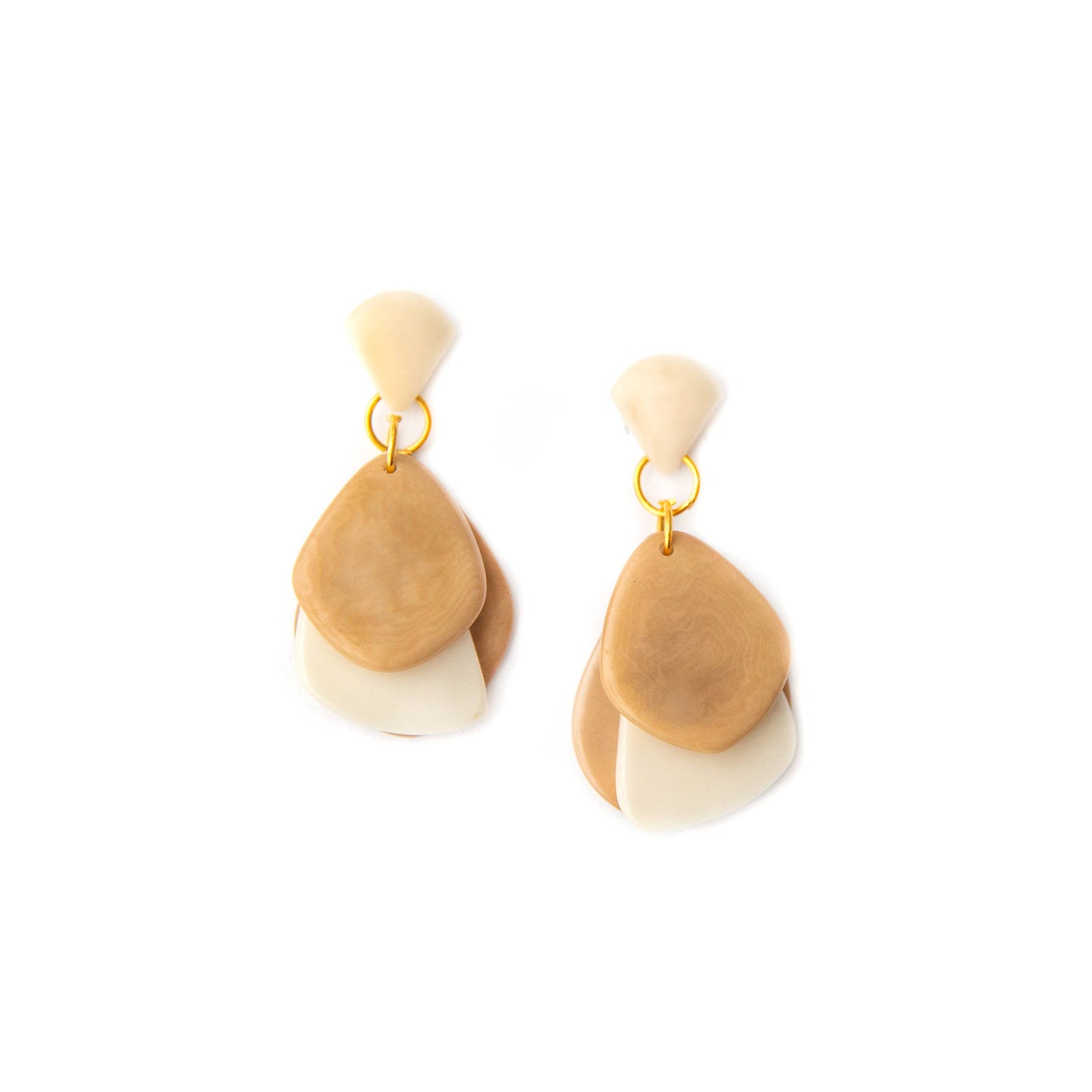 Organic Tagua Jewelry - Lauren Earrings