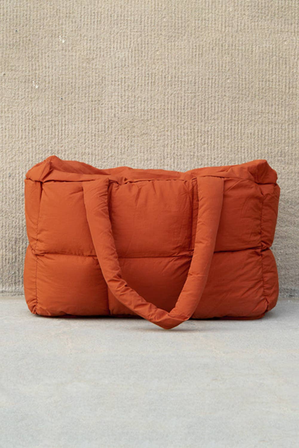 Aapparella - Quilted Puffy Zipped Large Tote Bag