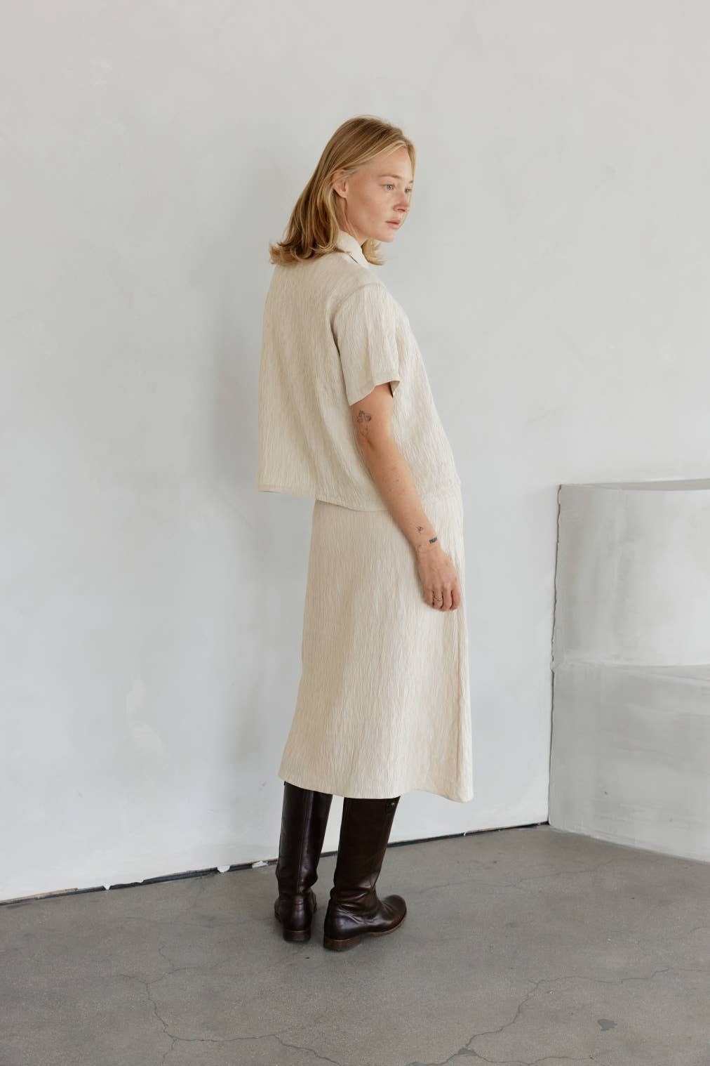 MOD REF - The Miranda Top | Textured Button-Down Top