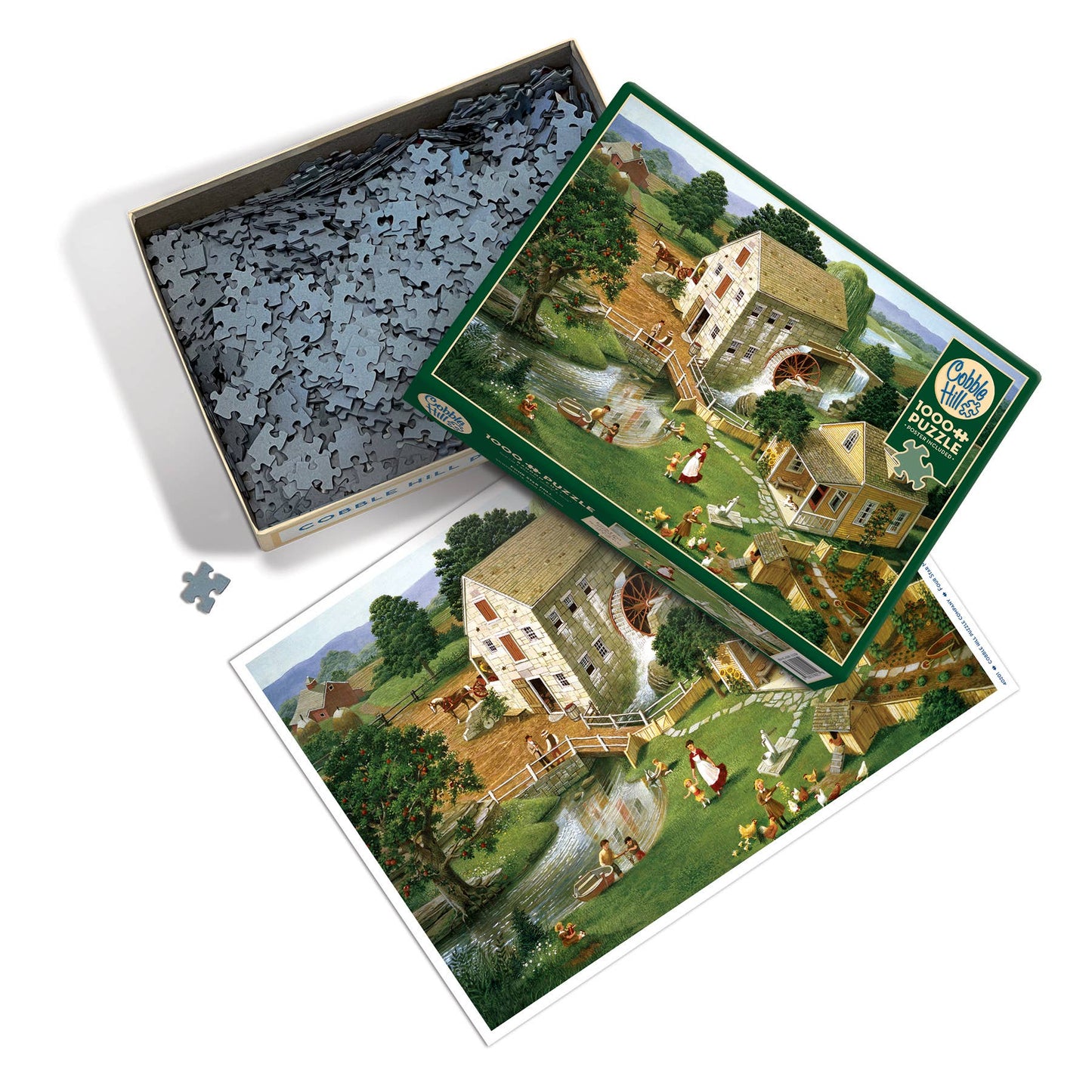 Outset Games and Cobble Hill Puzzles - Four Star Mill 1000pc puzzle