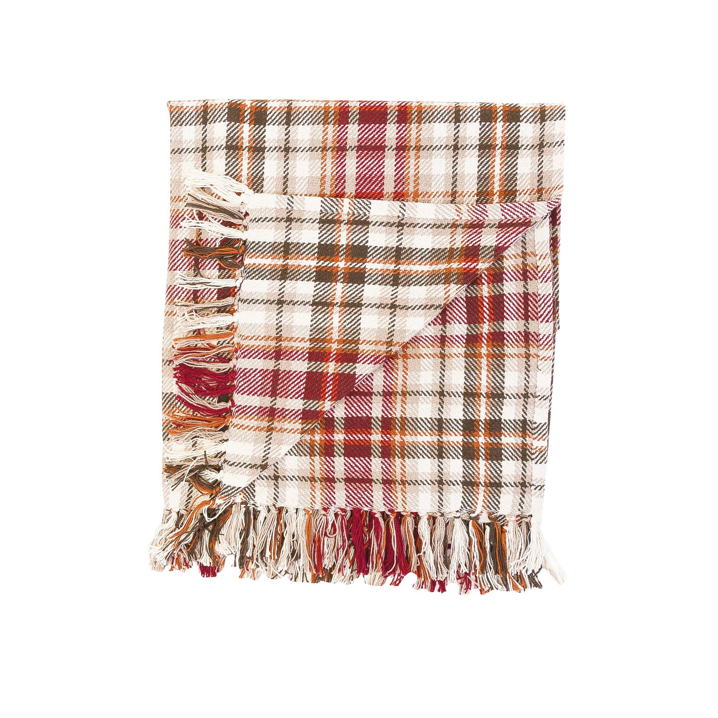 C&F Home - Fall/Harvest Samuel Red Plaid Throw Blanket