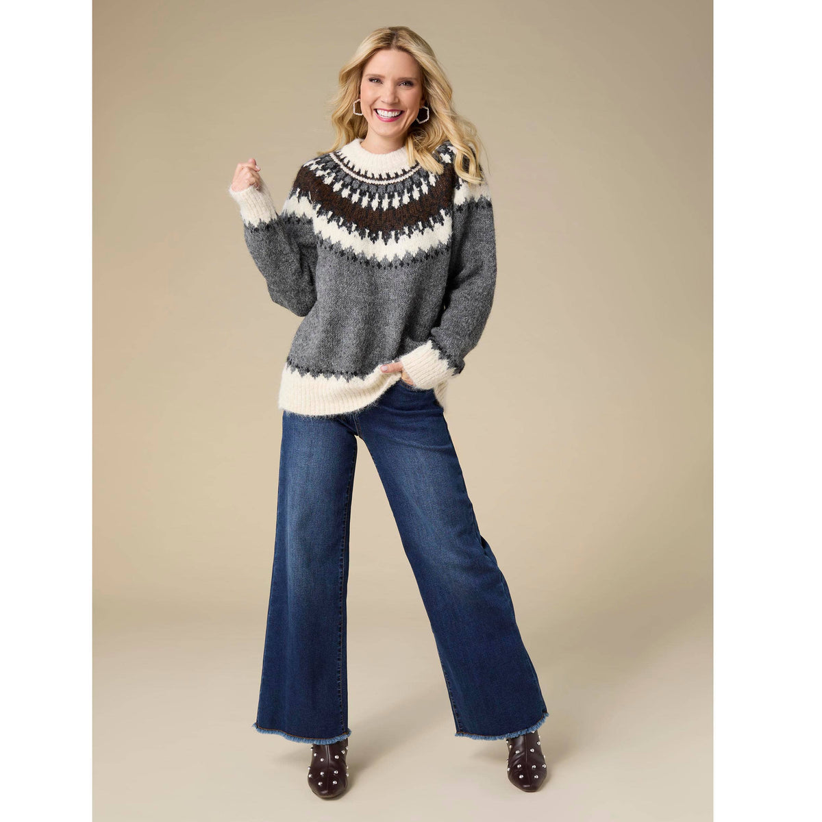 COCO + CARMEN - Perissa Heavy Mock Neck Sweater-Fall