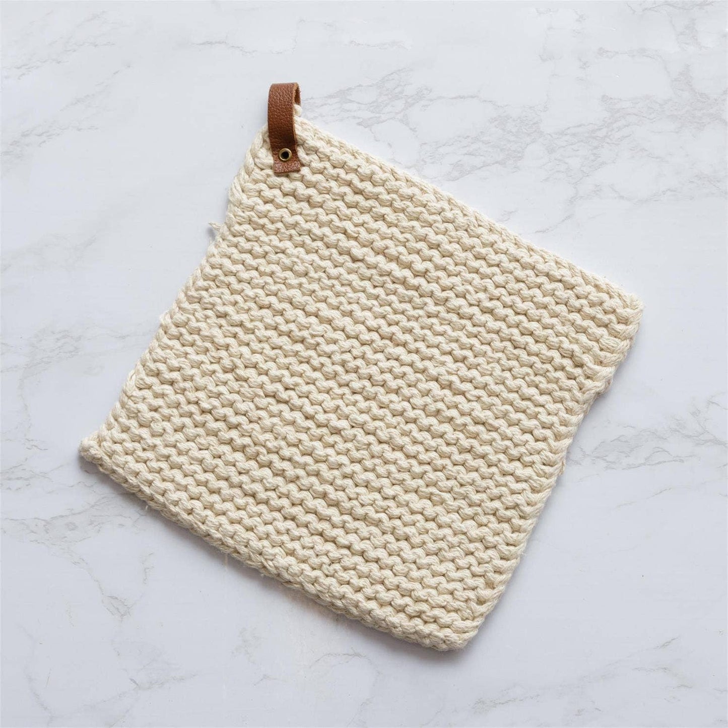 Audrey's Home & Gift - Knitted Pot Holder - Natural (Pk/02)