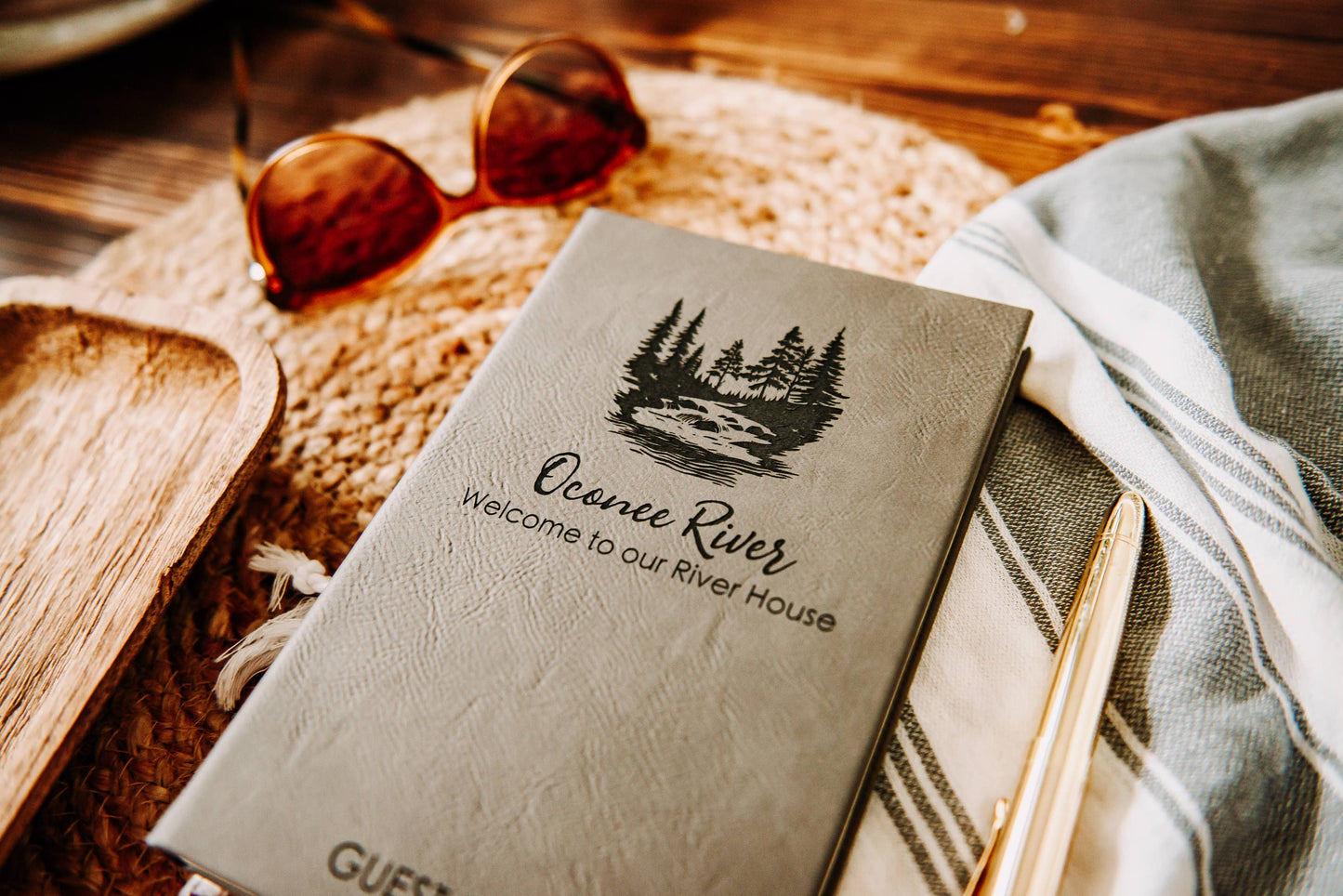 The Lillie Pad - Custom Vacation House Guest Book Journal