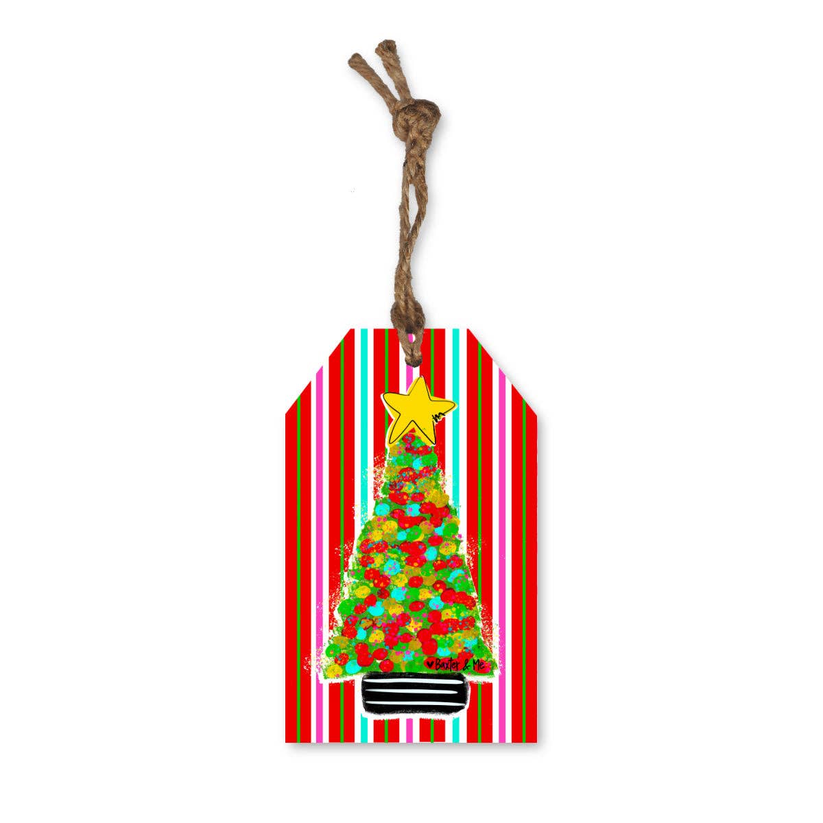 Baxter & Me - Dots & Stripes Tree of Cheer Ornament
