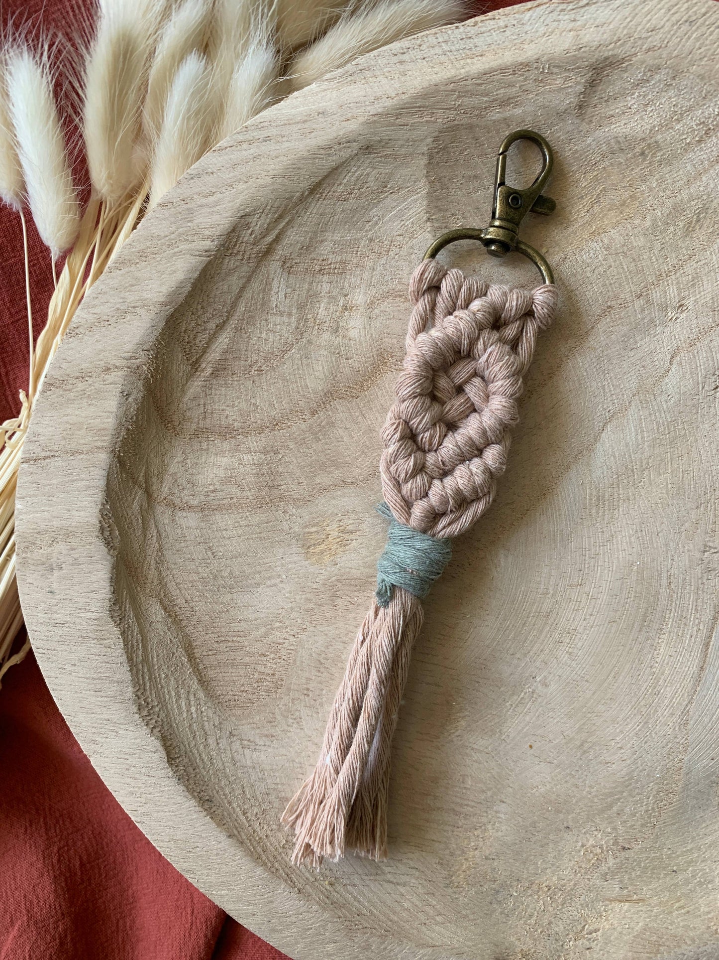 Offhand Fibers - Color Pop Macrame Keychain | Boho Accessories