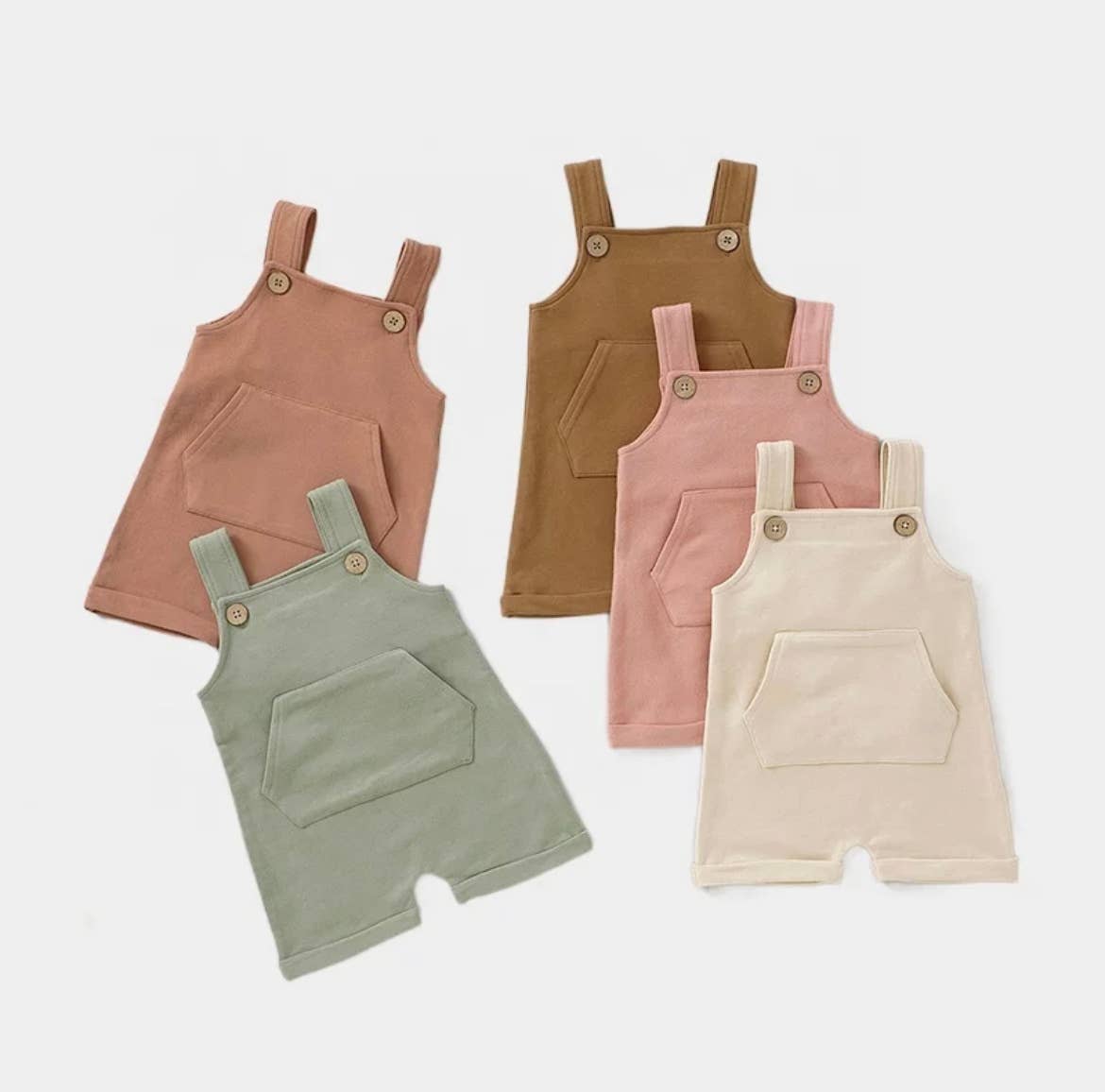 Boho + Babe - French Terry Overalls - Baby and Toddler