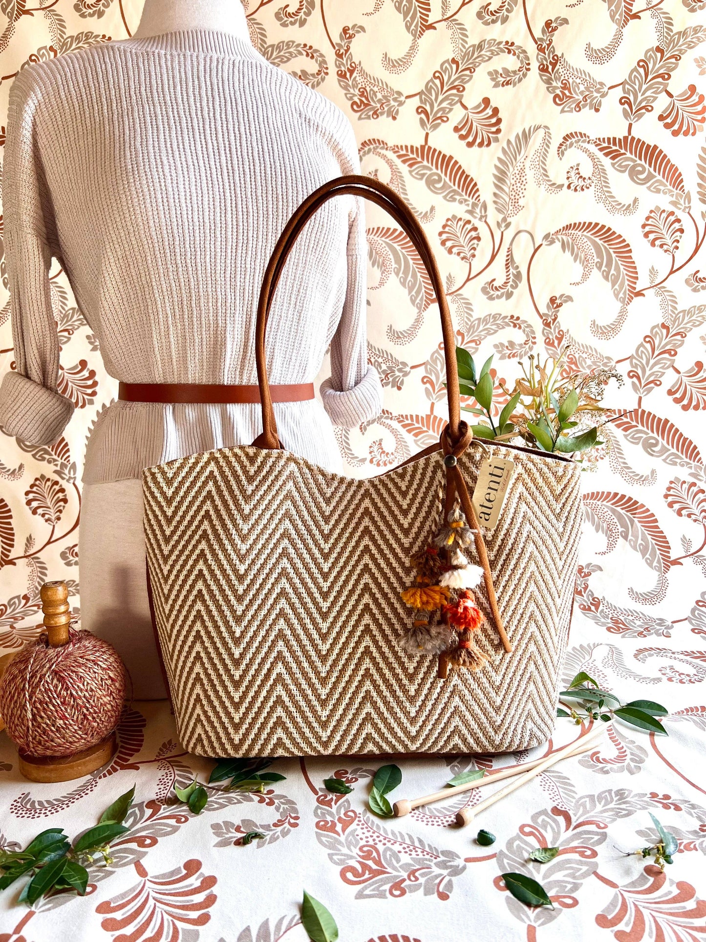 Atenti - Hanna Lolita: USA Made, Handbag with Matching Pouch