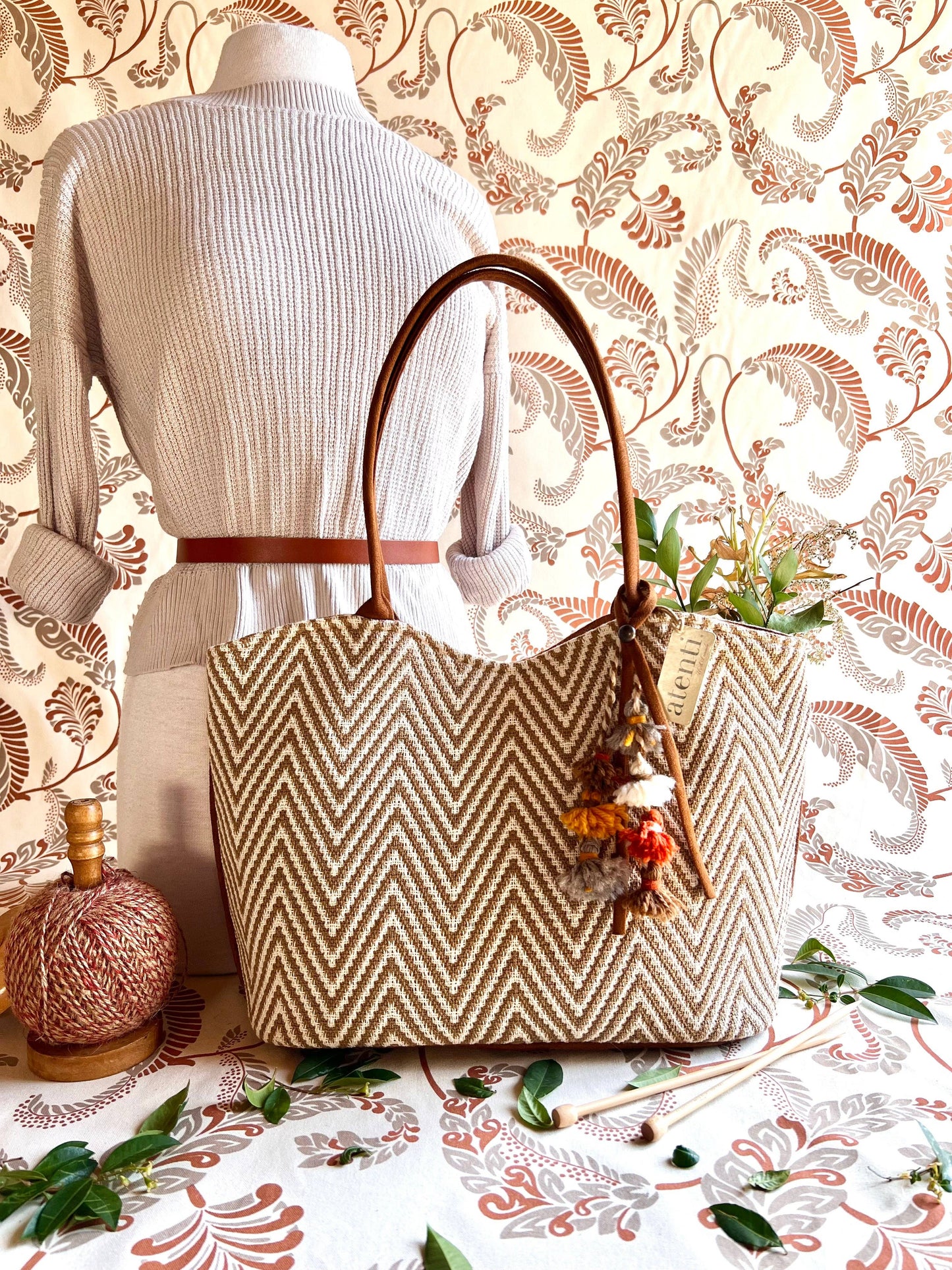 Atenti - Hanna Lolita: USA Made, Handbag with Matching Pouch
