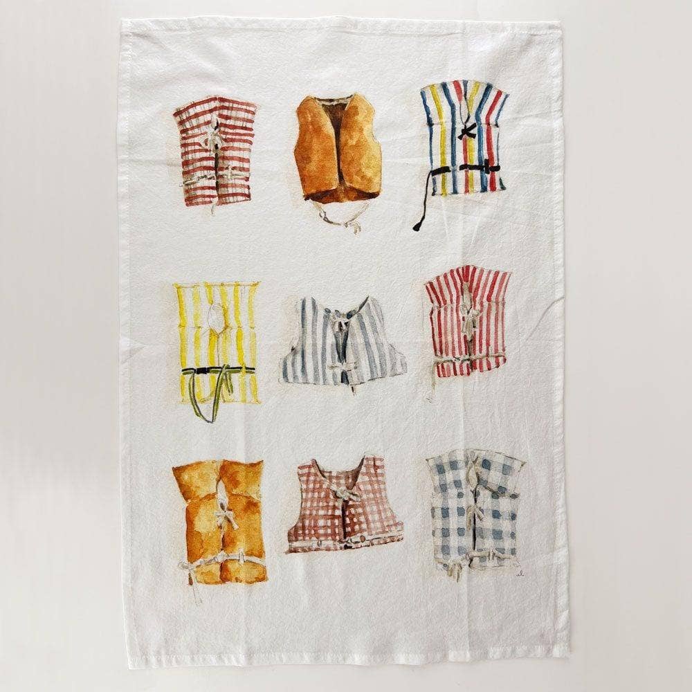 emily lex studio - Boat coats cotton flour sack tea towel