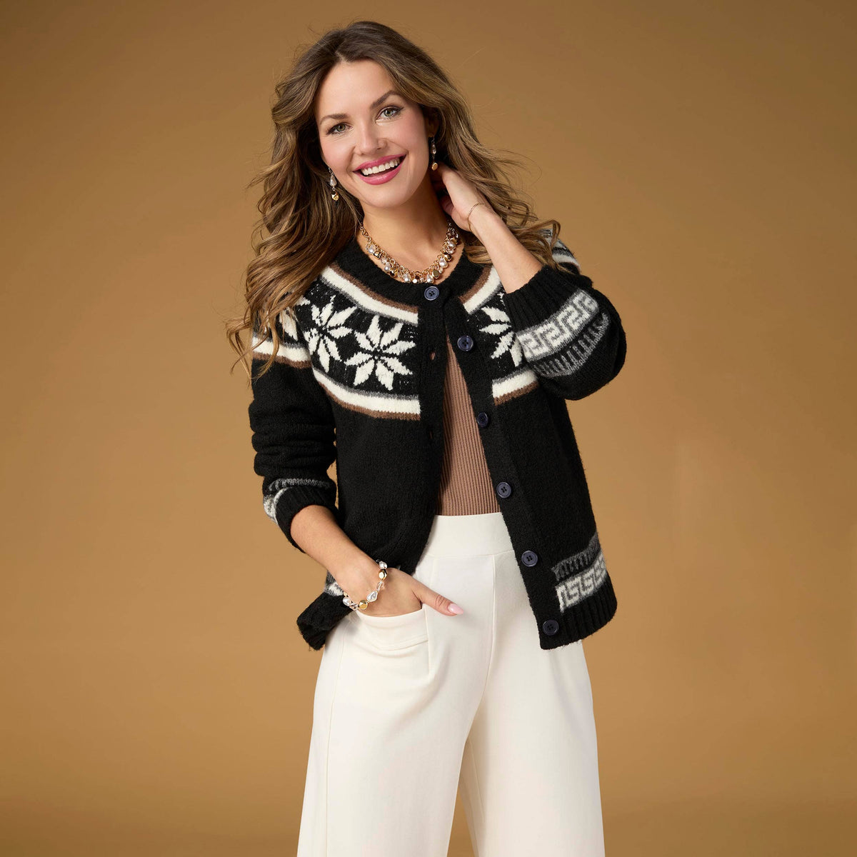 COCO + CARMEN - Poinsettia Isle Cardigan
