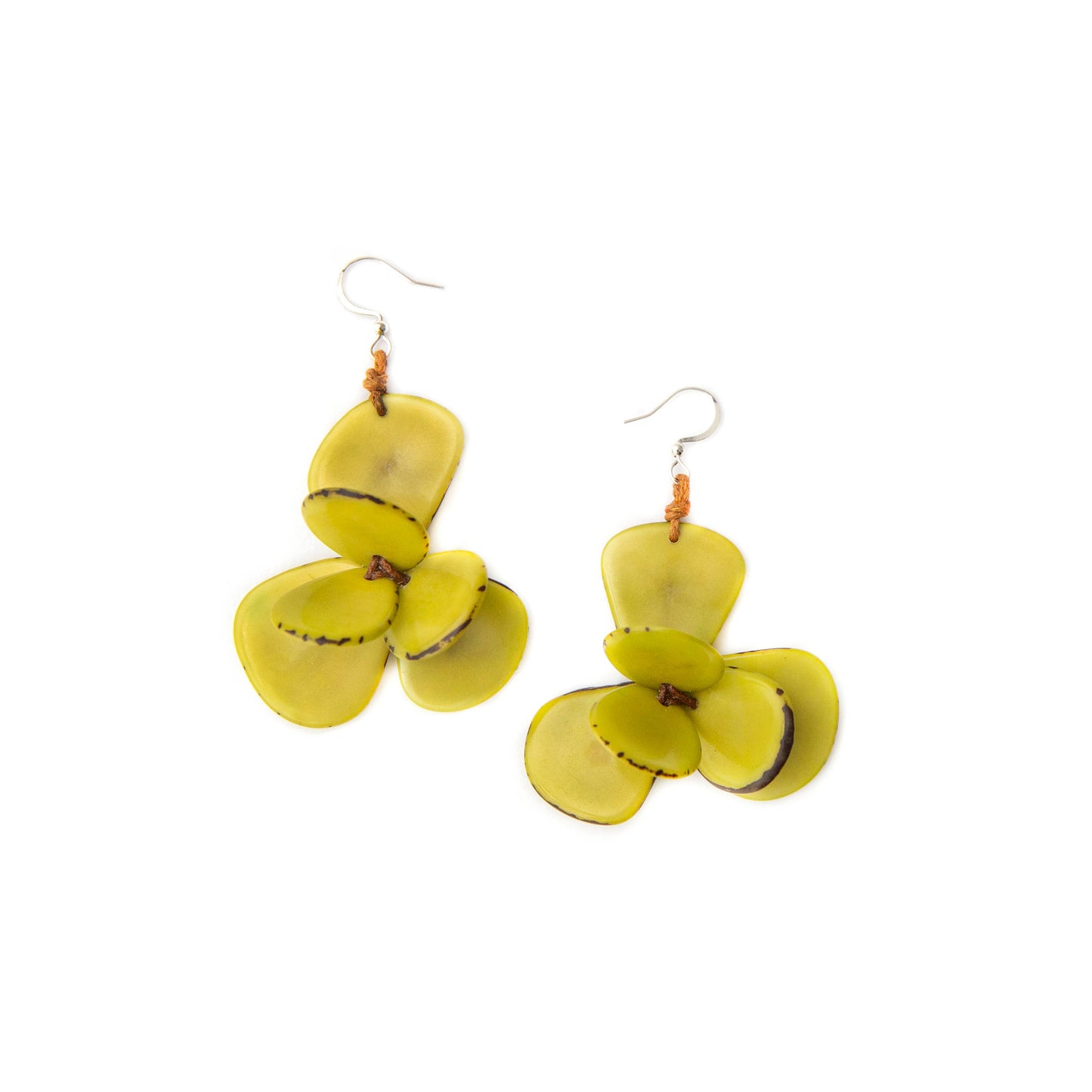 Organic Tagua Jewelry - Florence Earrings
