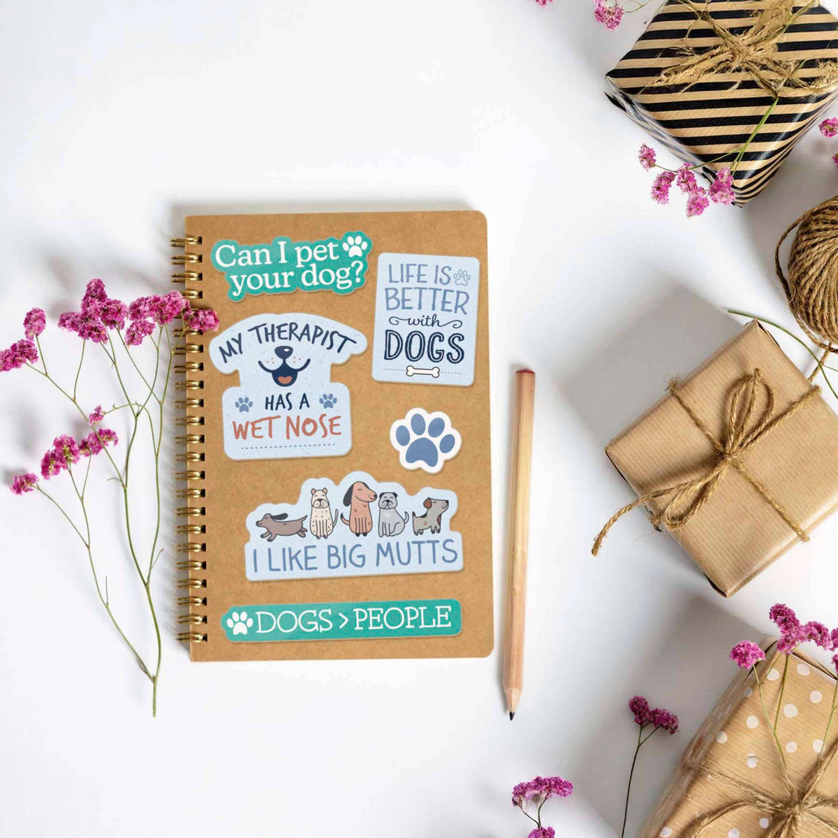 Sentinel Supply - Dog Sticker Sheet - Set of 6 Mini Pet Decals w/ Hanger