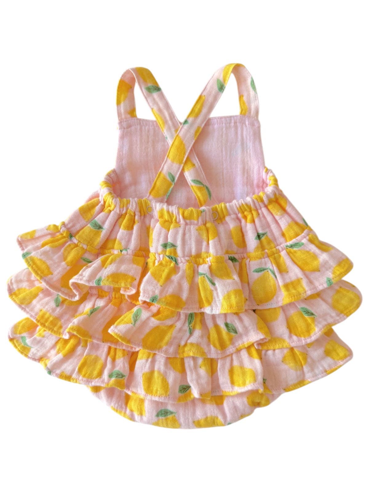 SIIX Collection - Lemon Sorbet / Muslin Ruffle Sunsuit