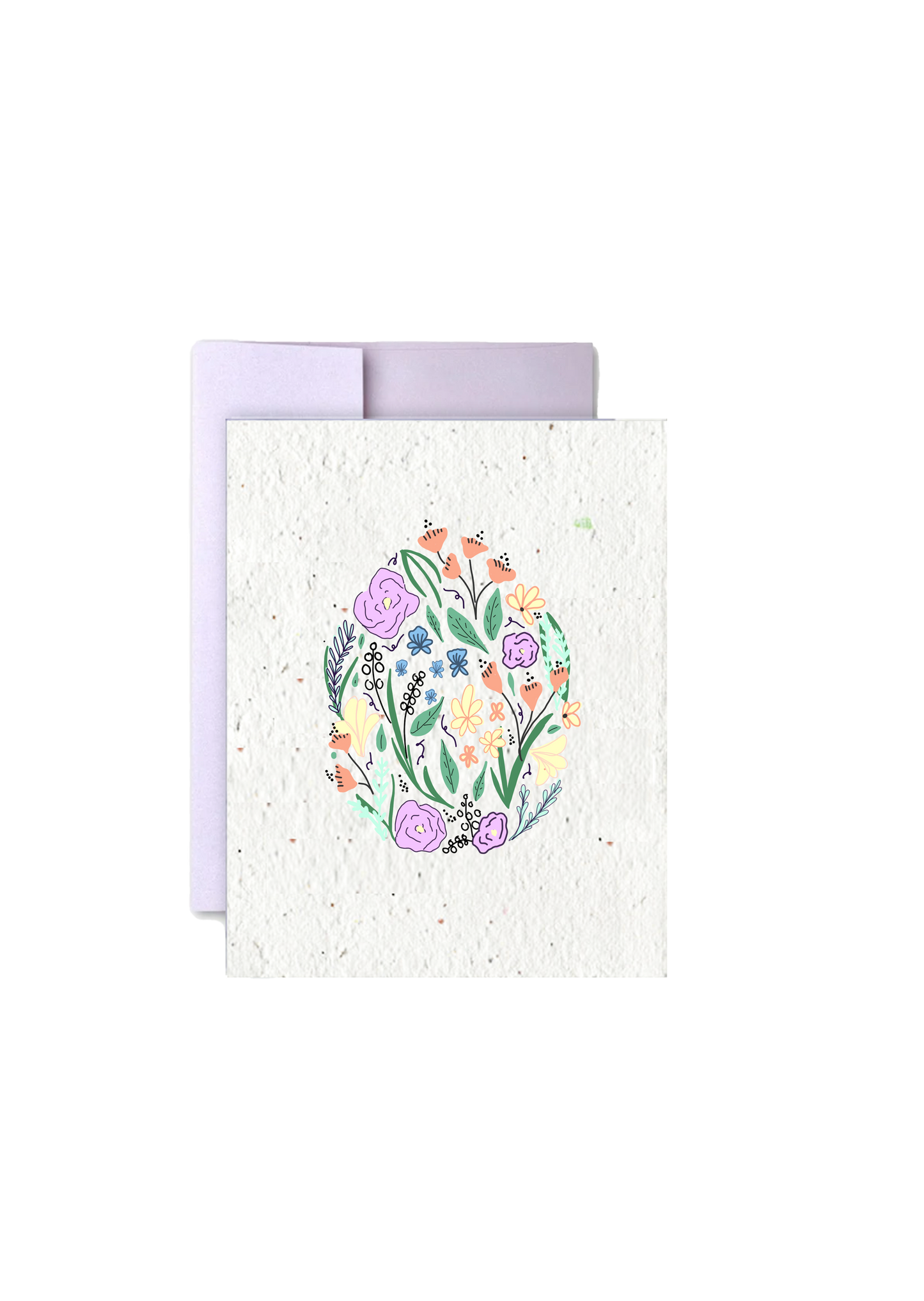 Artsy Em - Floral Easter Egg Blooms: Artisan Seed Paper Card