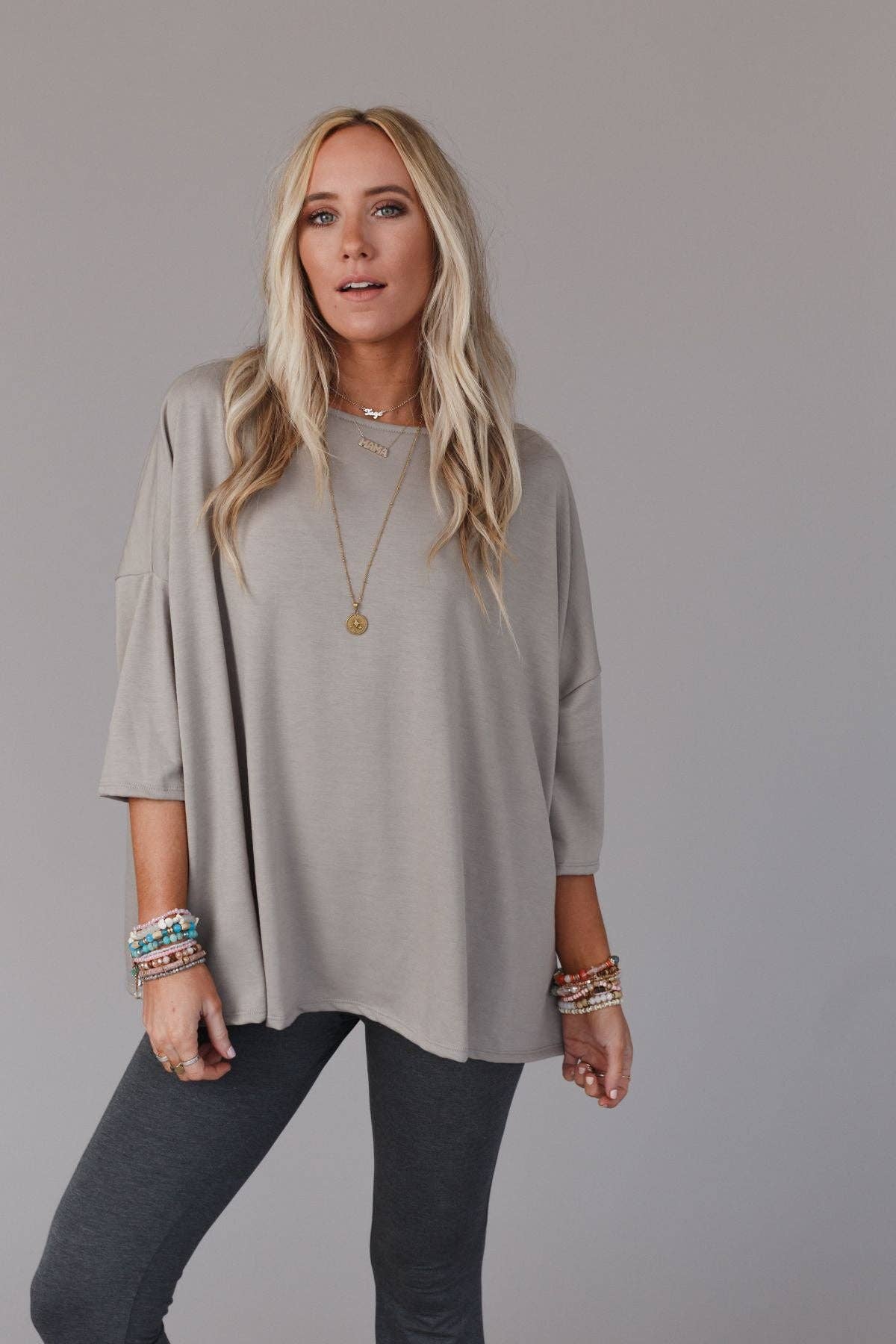 Three Bird Nest - Cozy Cool Oversized Tee - Coco
