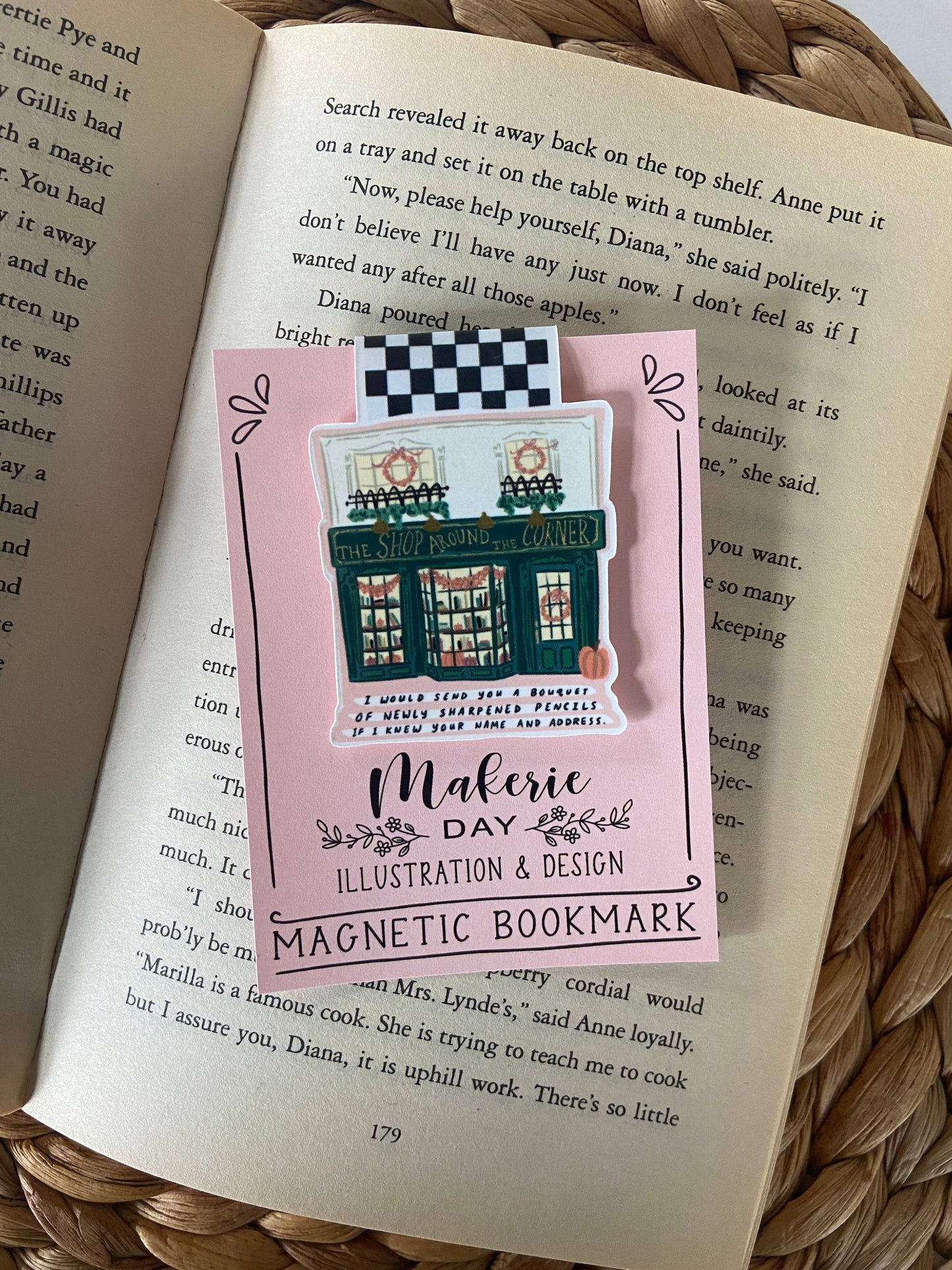 Makerie Day - Fall Shop Around the Corner Magnetic Bookmark