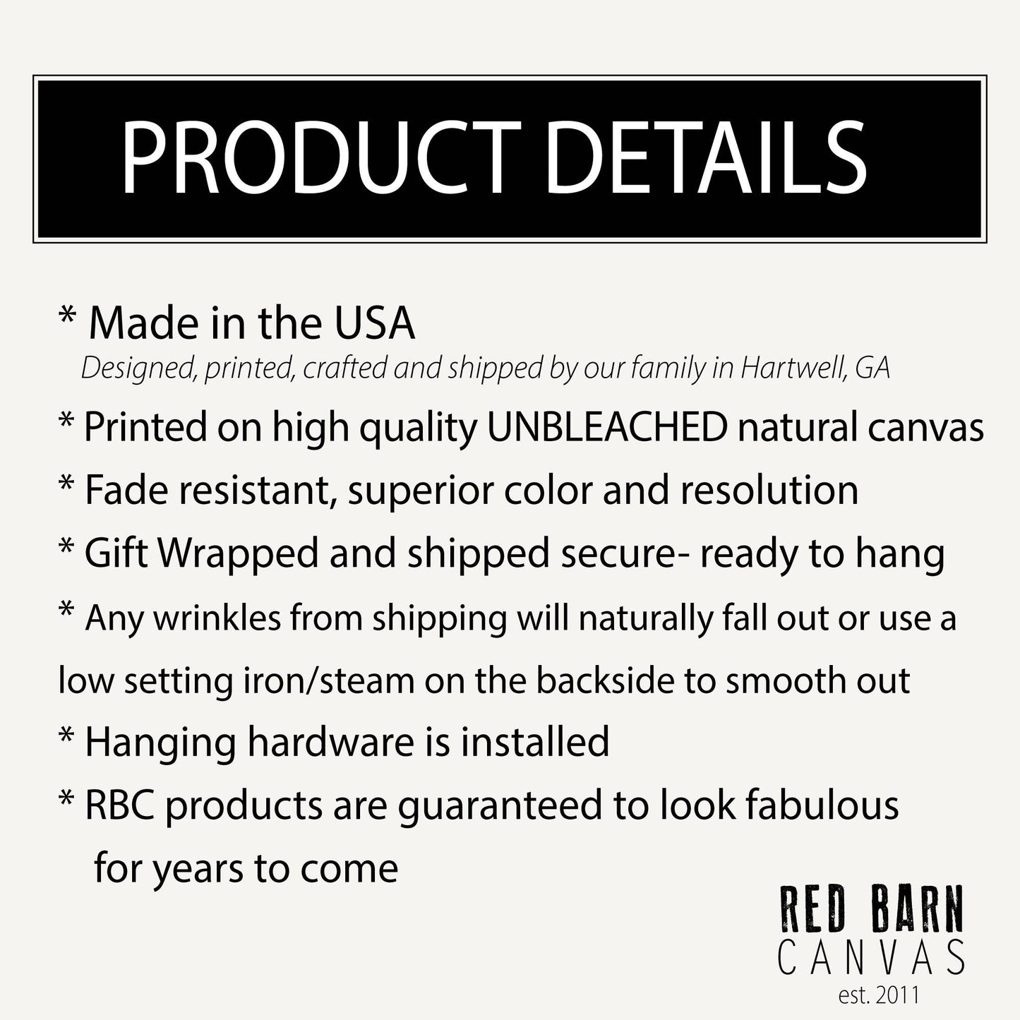 Red Barn Canvas - Smallest Things