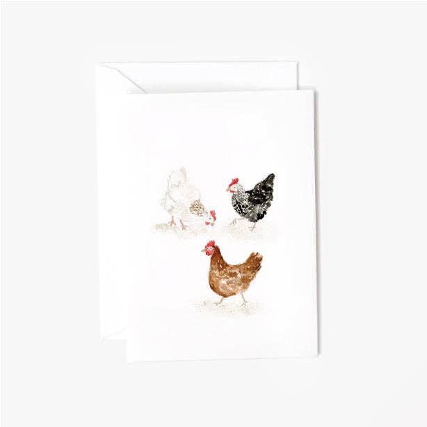 emily lex studio - Chickens mini notecard