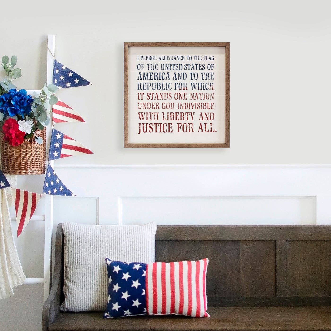 Kendrick Home - Pledge Allegiance Blue And Red White