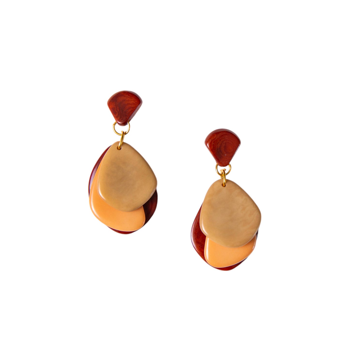 Organic Tagua Jewelry - Lauren Earrings