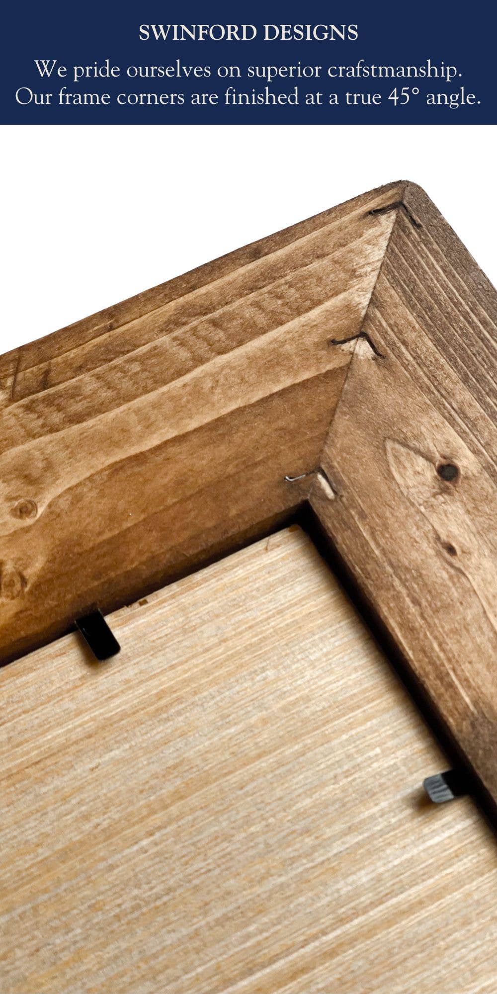 Swinford Designs - Handmade Wooden Picture Frames - Choose Your Size &Color
