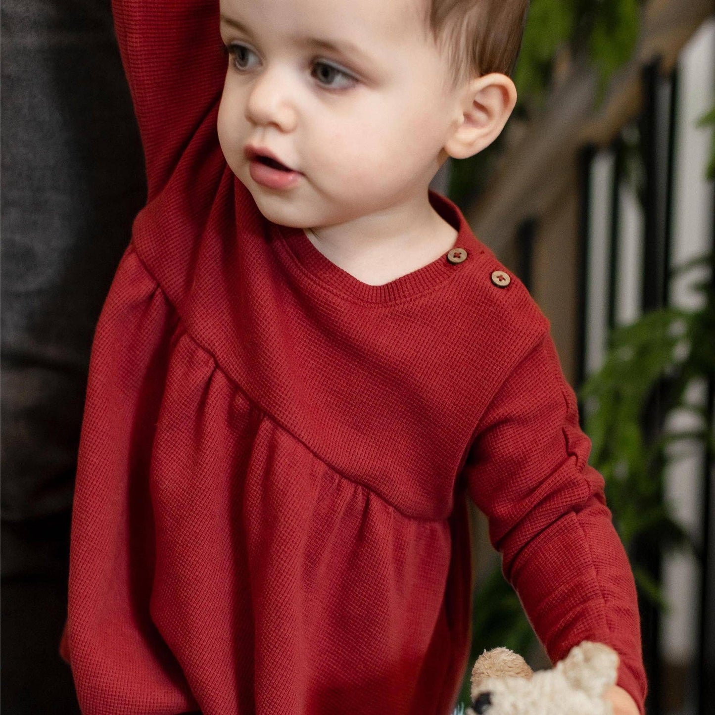 Burt's Bees Baby - Thermal Organic Girl Tunic & Pants Set