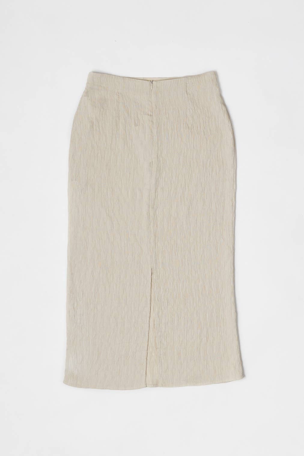 MOD REF - The Miranda Skirt | Textured Midi Skirt with Back Slit