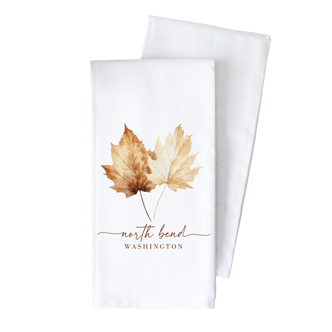 Porter Lane Home - Custom City State Leaves Tea Towel