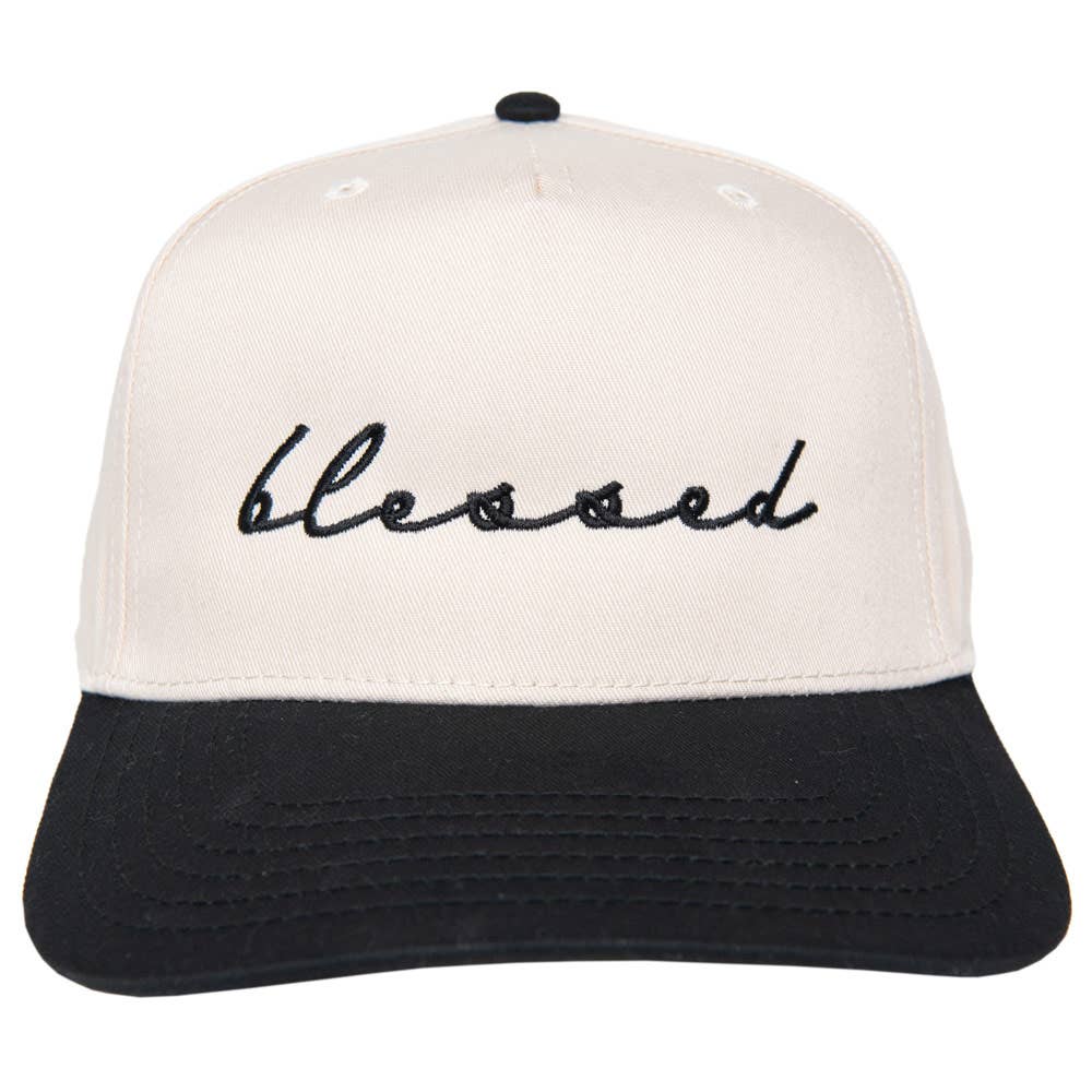 Katydid - Blessed (Cursive) Wholesale Two-Toned Vintage Hat