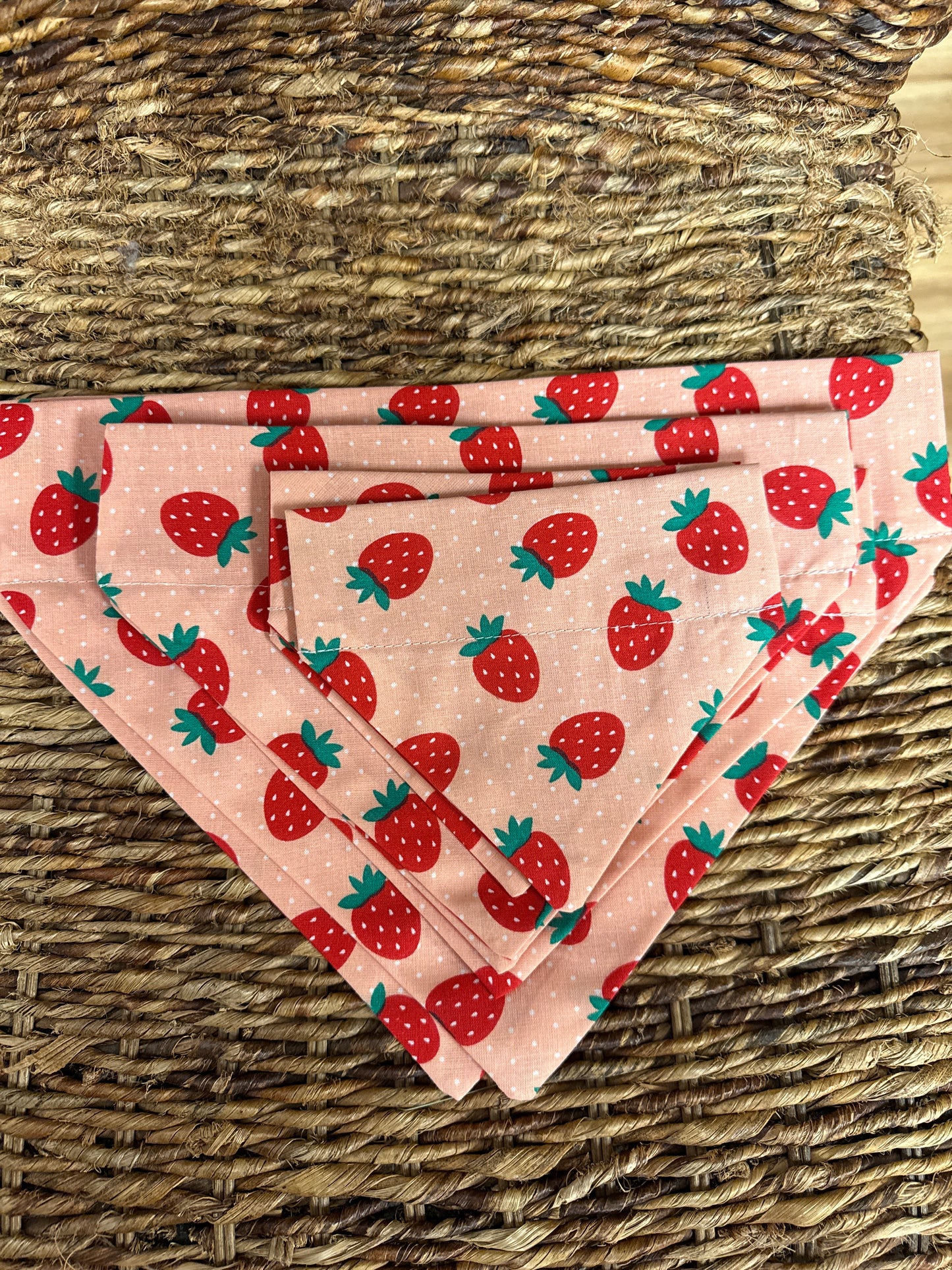 Strawberries dog bandana
