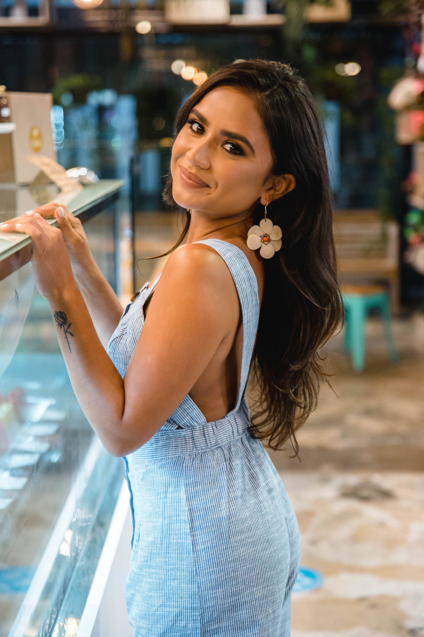 Organic Tagua Jewelry - Rosalia Earrings
