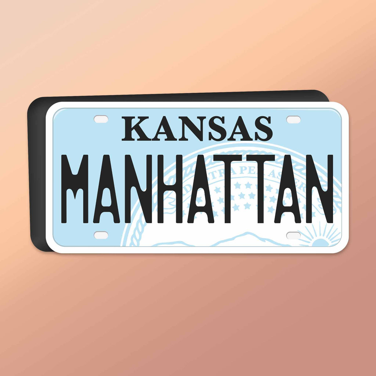 Sentinel Supply - Manhattan Kansas Car Magnet - Flexible KS Fridge Magnet
