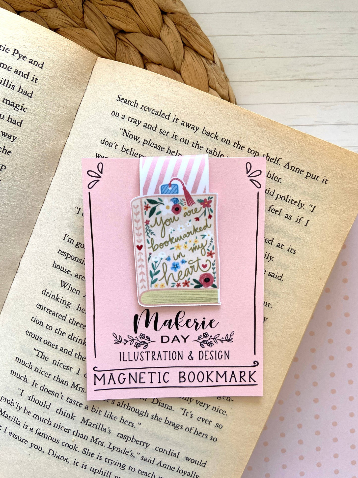 Makerie Day - Bookmarked in My Heart Magnetic Bookmark