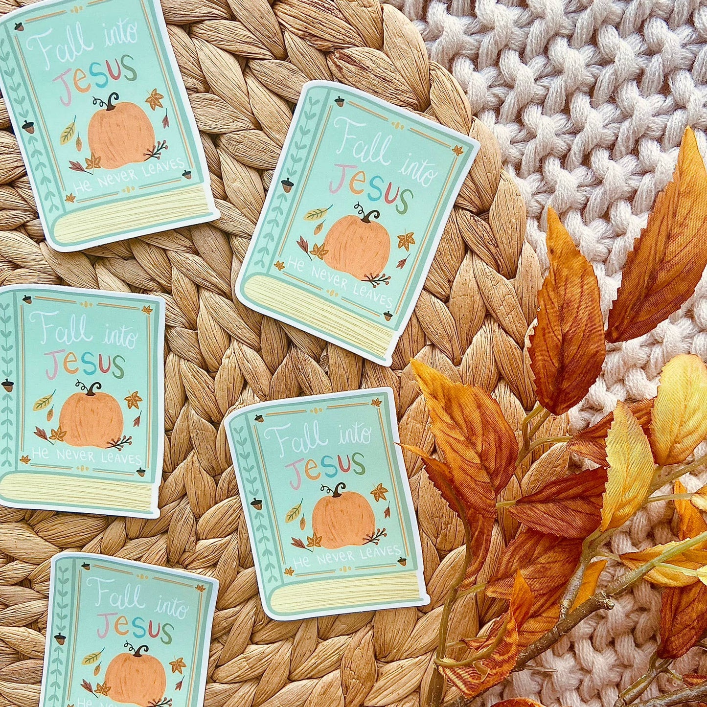 Makerie Day - Fall Jesus Bible Sticker