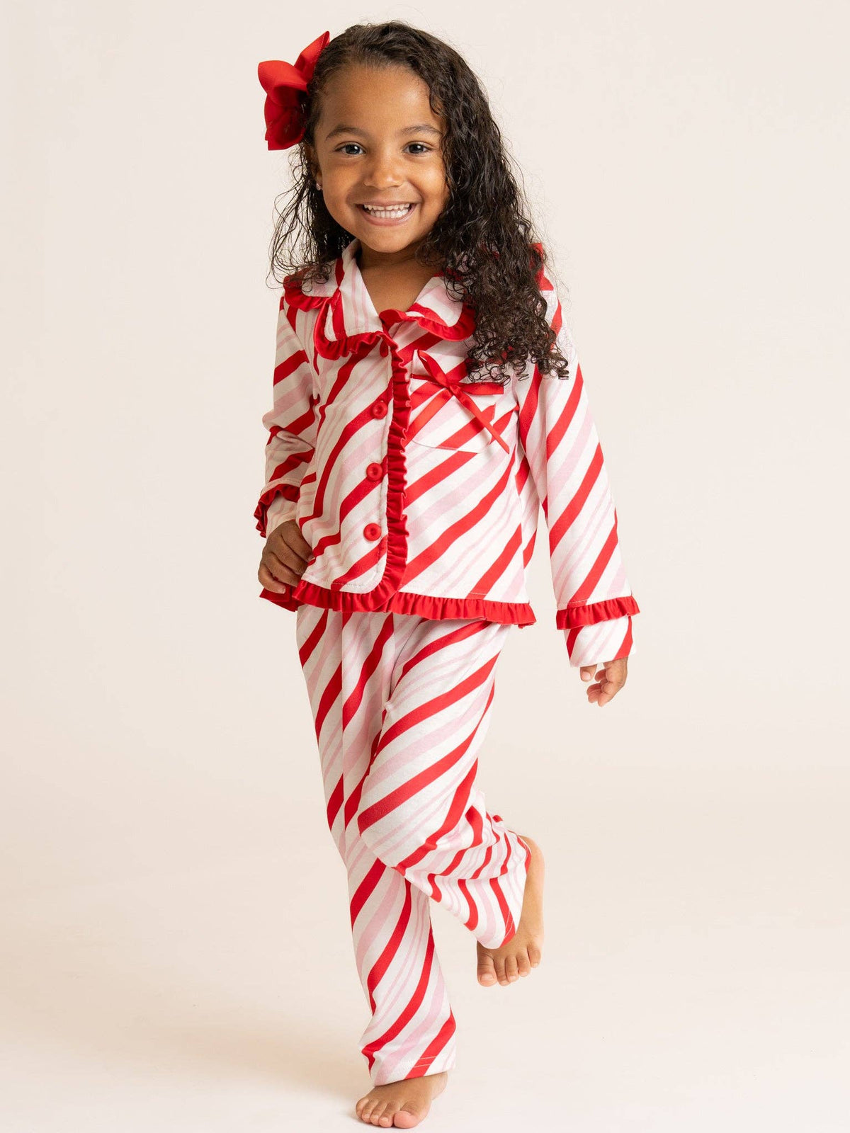 Marie Nicole Clothing - Peppermint Stripe Pajamas