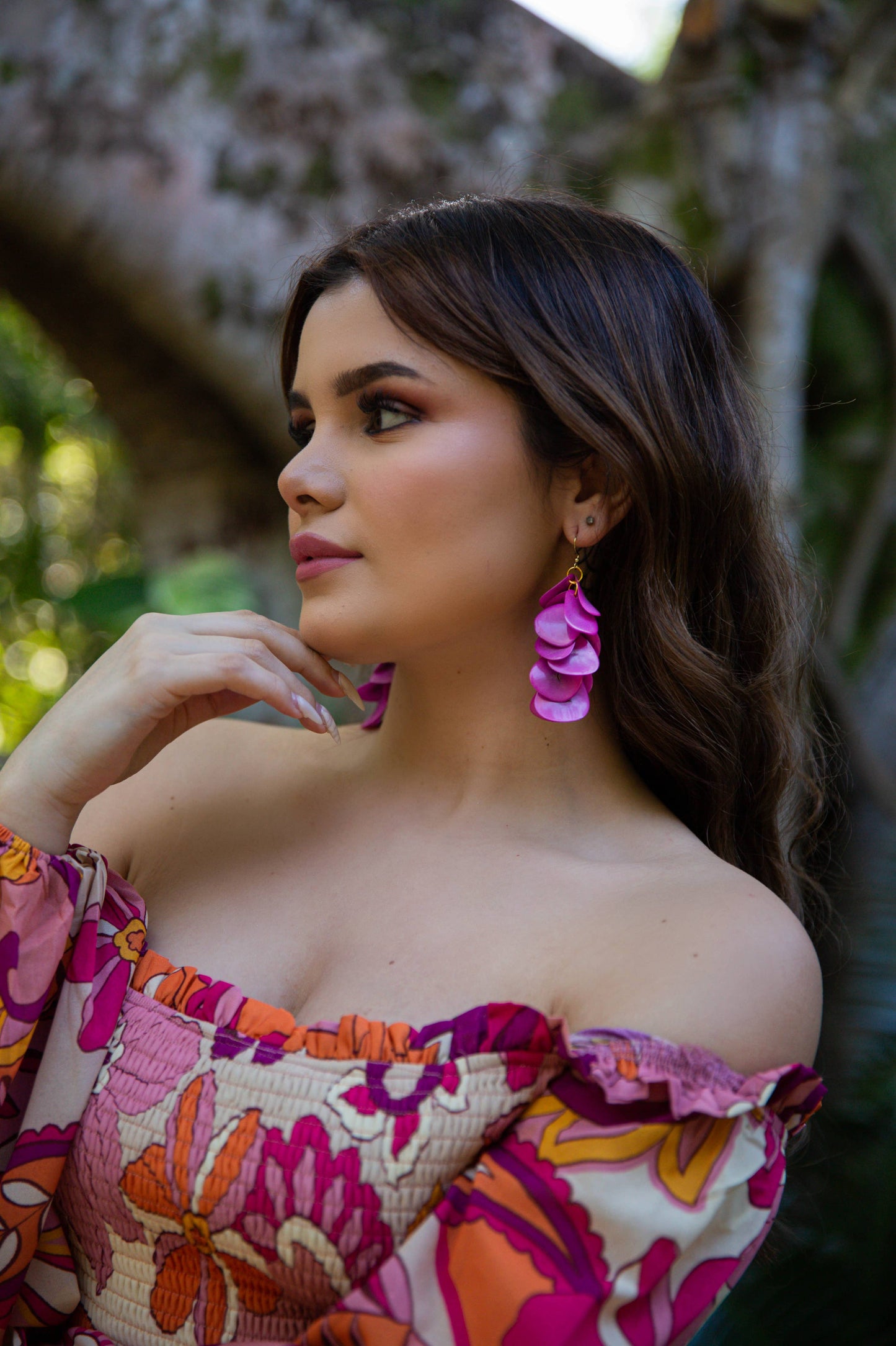 Organic Tagua Jewelry - Bailey Earrings