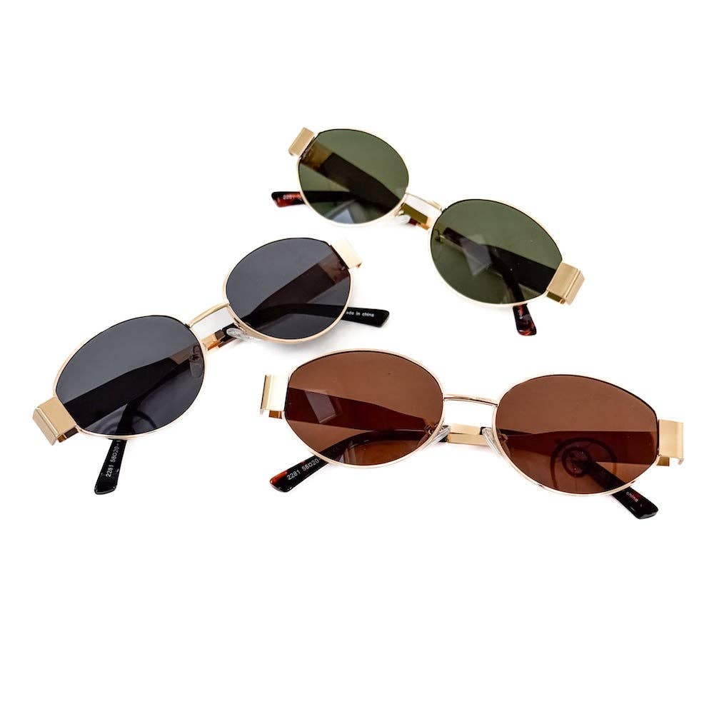 Pretty Simple - Opal Oval Sunglasses