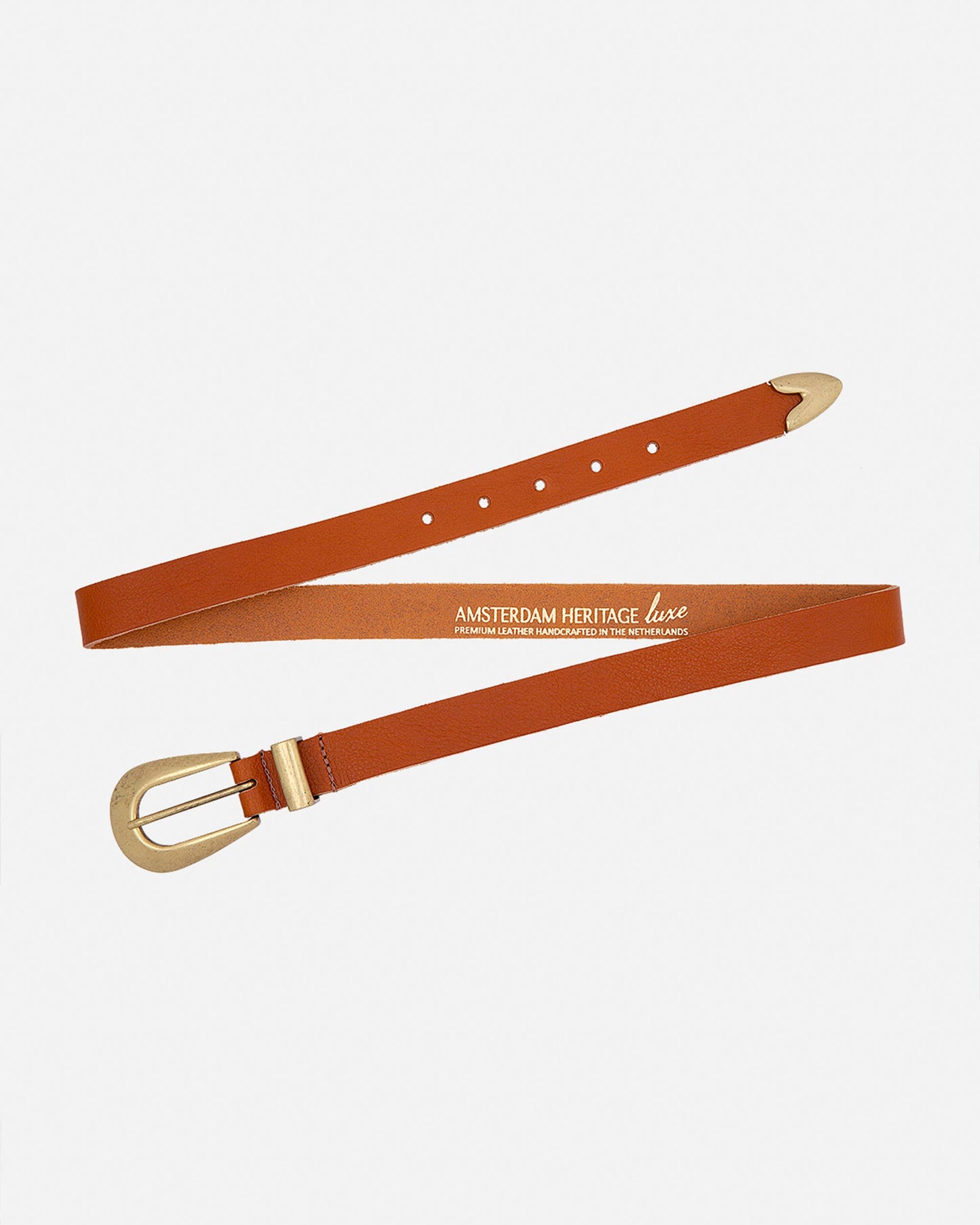 Amsterdam Heritage Leather Belts, Bags, Jackets & Apparel - MADE TO ORDER Adrie | Skinny Leather Belt Women
